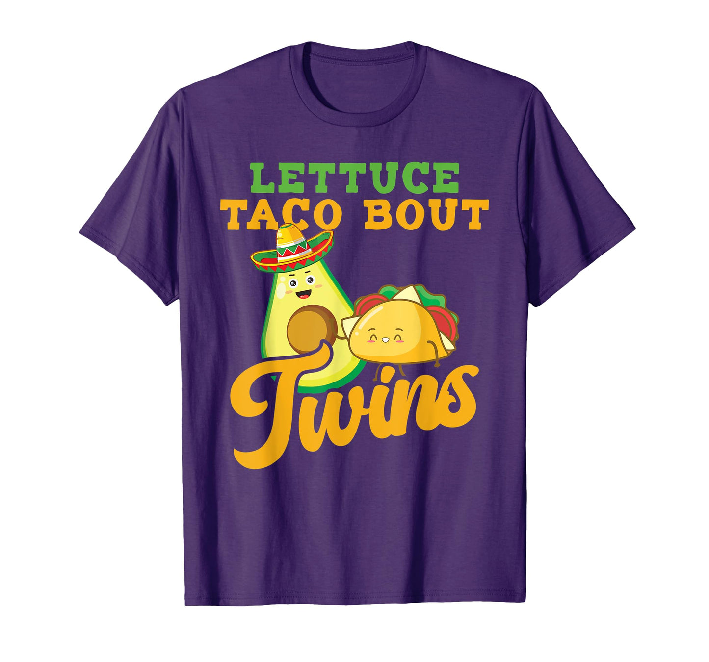 Baby Announcement - Lettuce Taco Bout A Twins T-Shirt