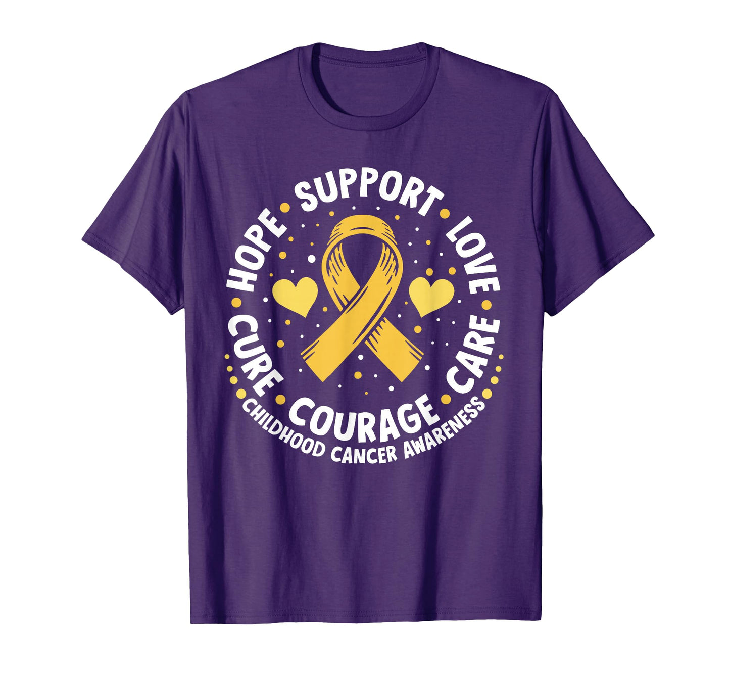 Childhood Cancer Support Family Childhood Cancer Awareness T-Shirt