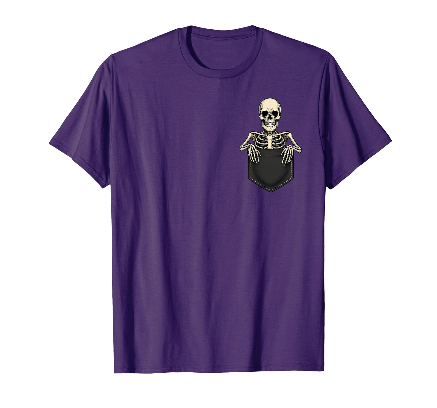 Funny Skeleton in The Pocket Halloween Kids Teens Adults T-Shirt