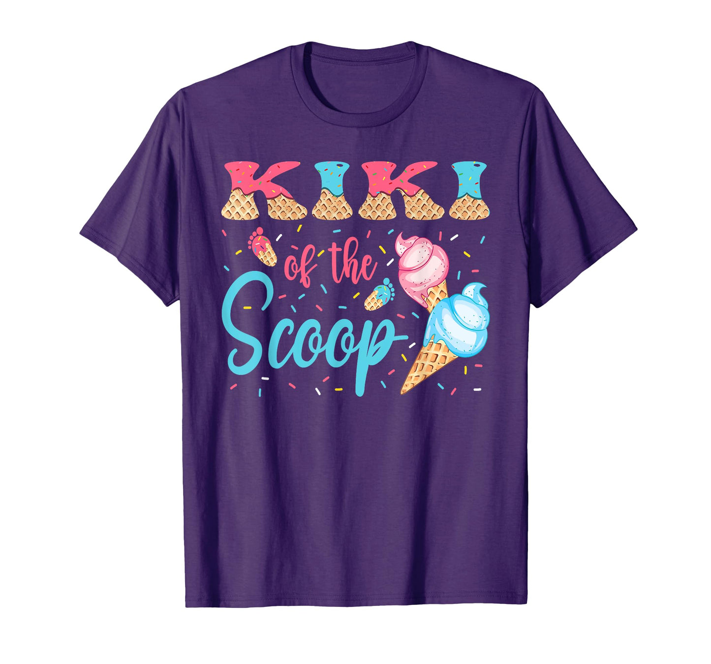 Kiki Of The Scoop Ice Cream Gender Reveal Baby Shower T-Shirt