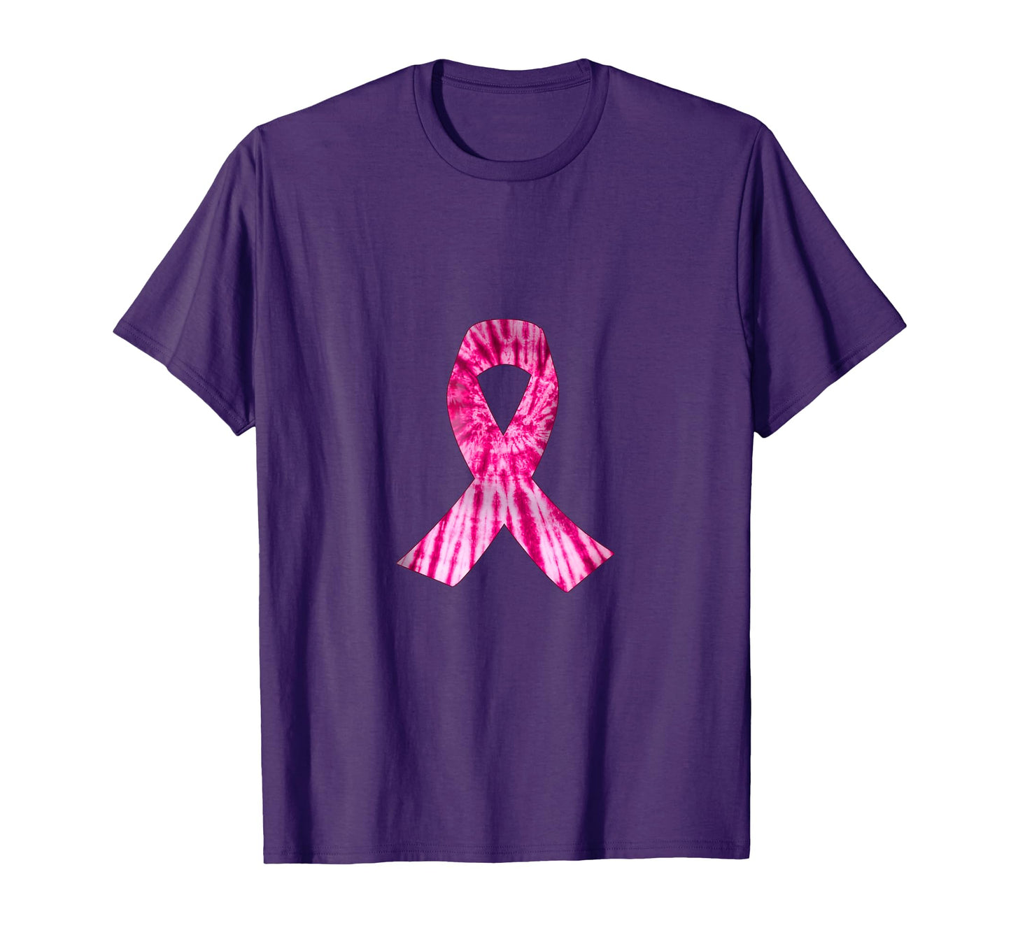 Pink Ribbon Tie Dye Breast Cancer Awareness Women T-Shirt