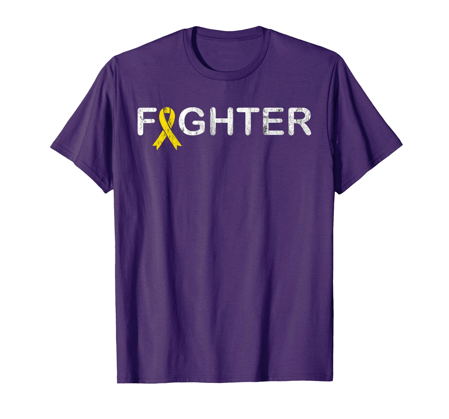 Bone Cancer Fighter T-Shirt - Sarcoma Yellow Ribbon Shirt T-Shirt