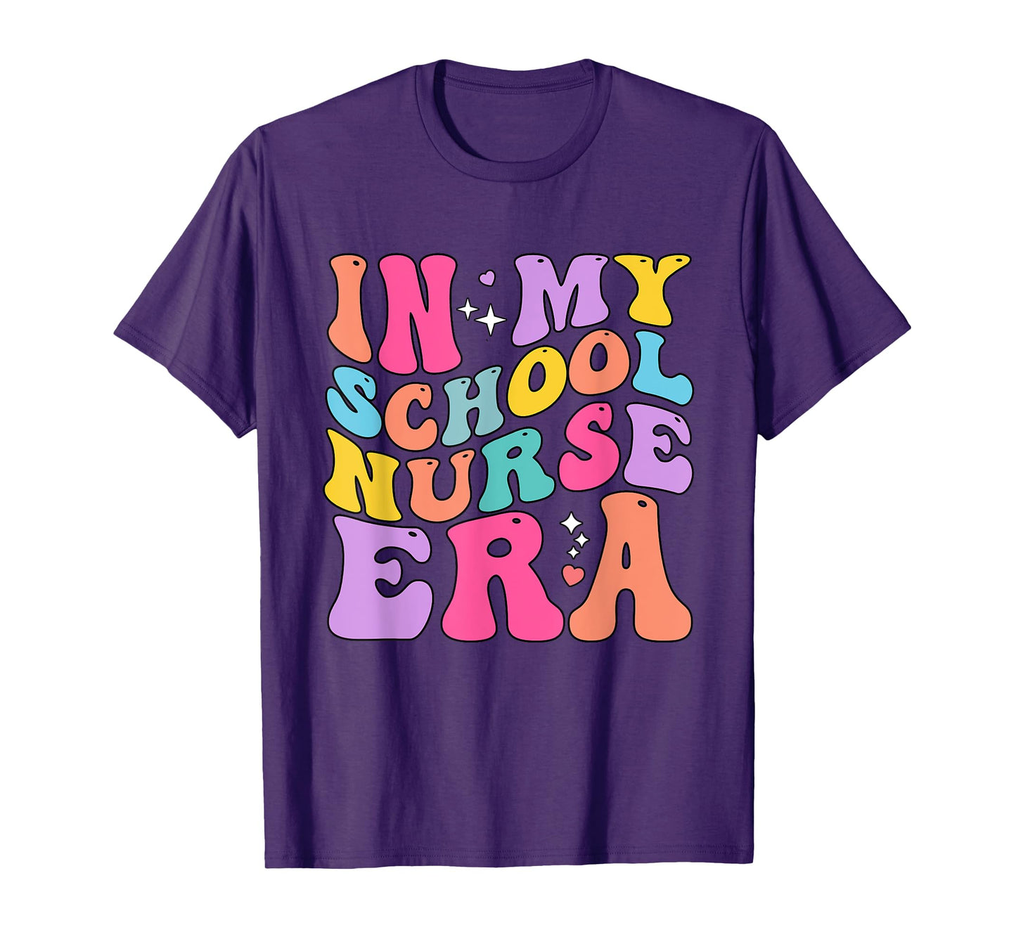 In My School Nurse Era Groovy Back To School T-Shirt