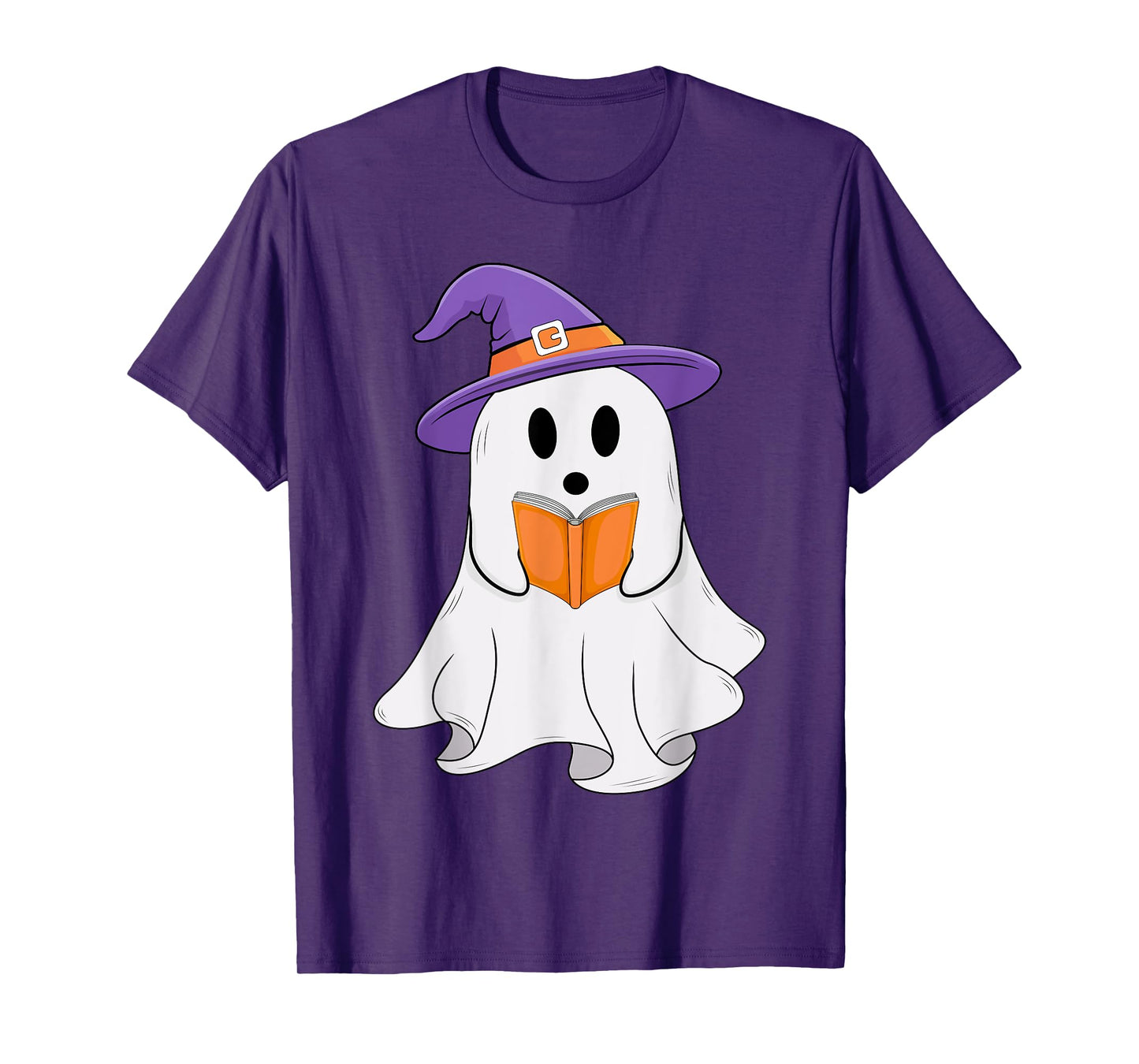 Ghost Book Reading Boo Halloween Book Character Costume T-Shirt