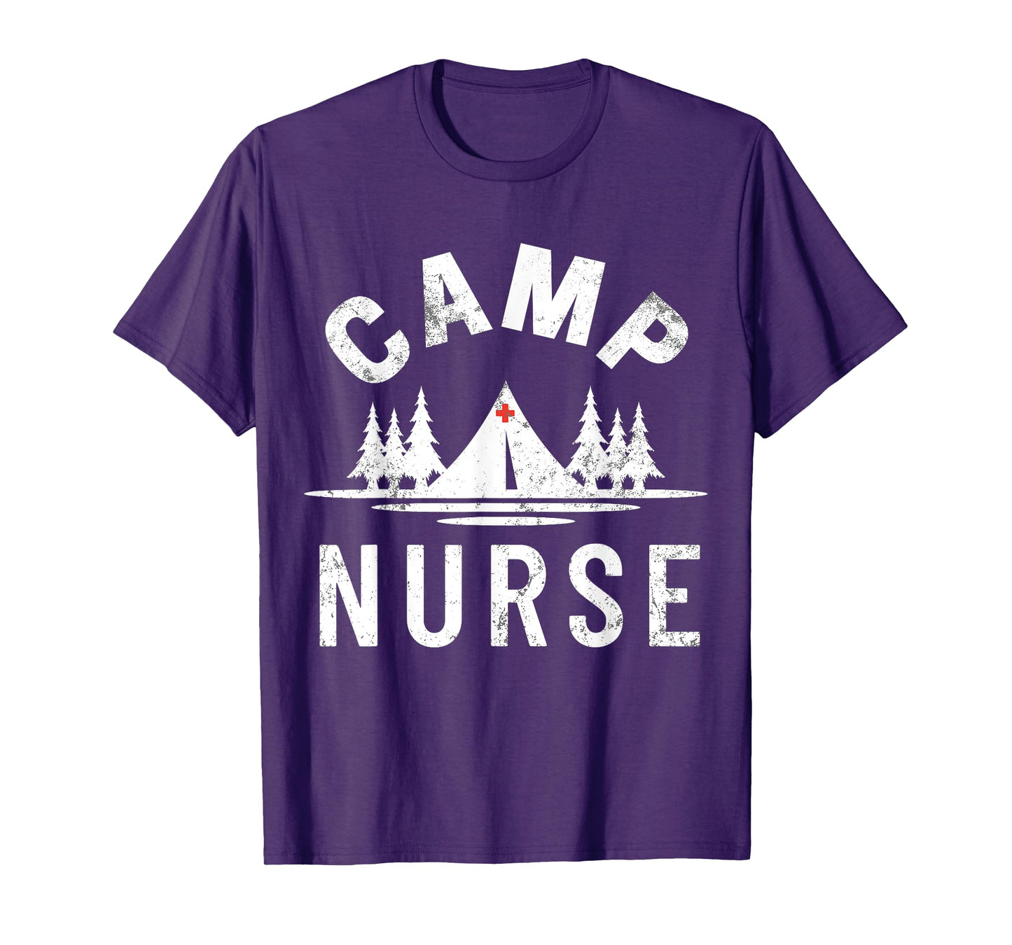 Vintage CAMP NURSE Outdoor Summer Camping T-Shirt for Men Women