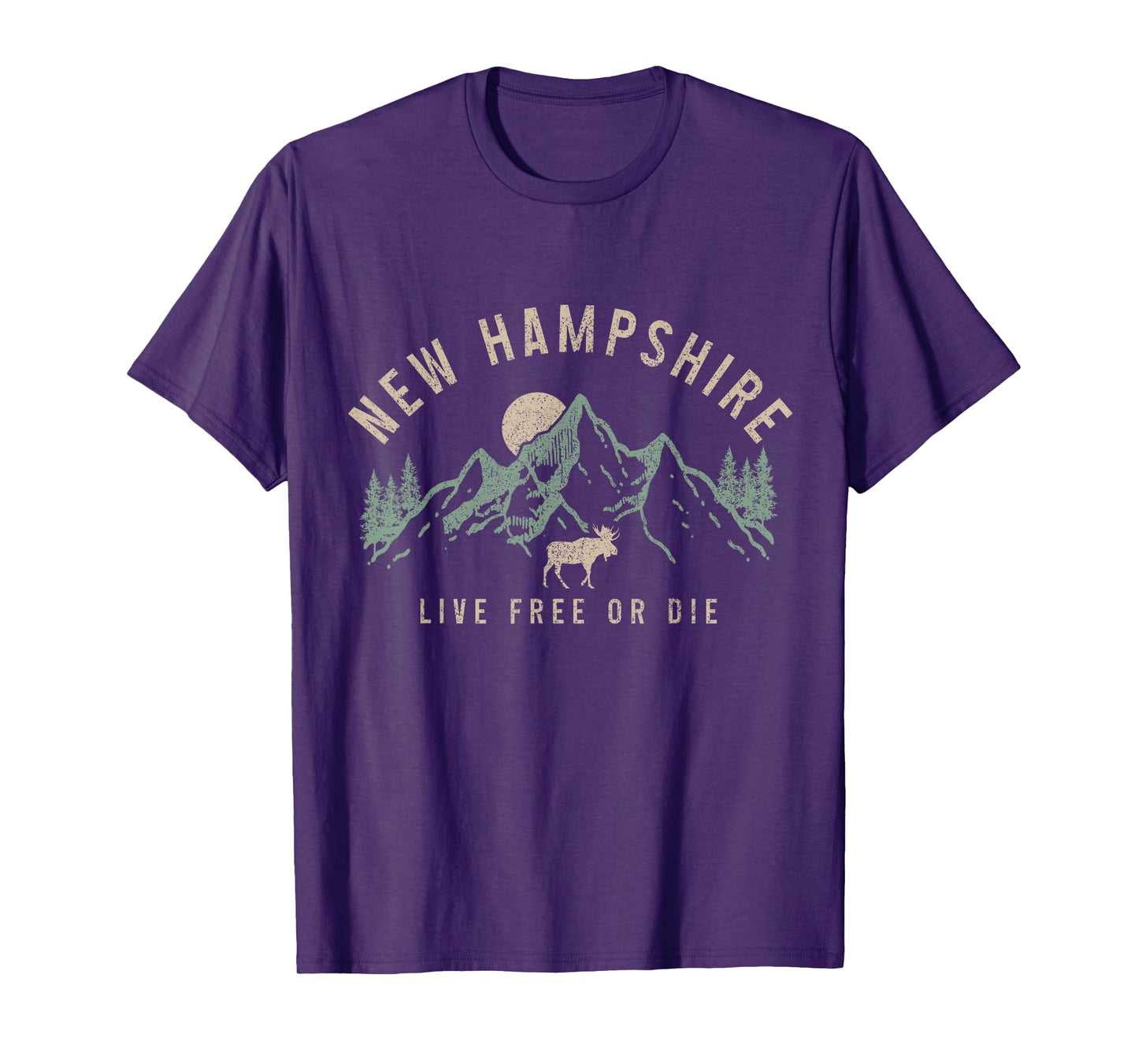 New Hampshire Vintage Pride Mountains Moose T-Shirt
