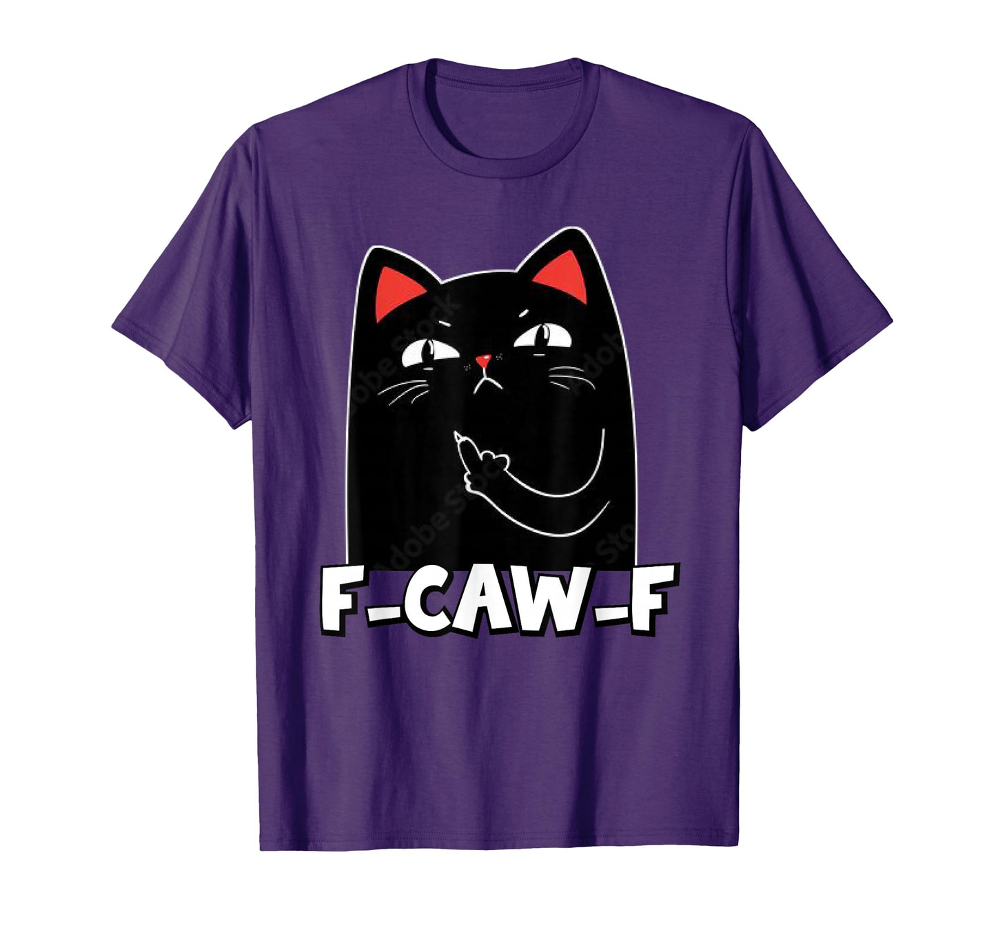 F-Caw-F Funny Cat Humor Quote Rooster Meme Funny cat T-Shirt