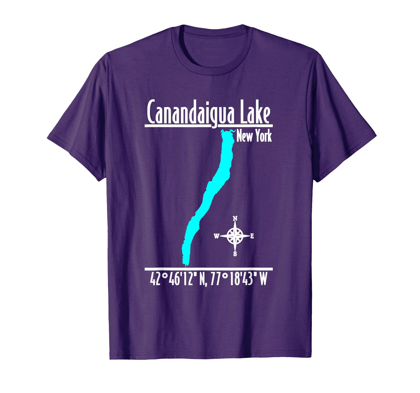 Modern Canandaigua Lake, New York T-Shirt