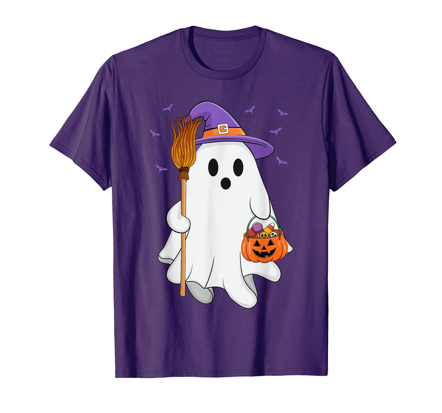 Ghost Witch Scary Halloween Fall Pumpkin Spooky Season T-Shirt