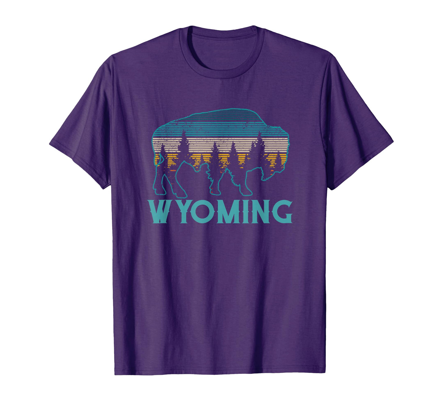Wyoming Bison Vintage Souvenir T-Shirt