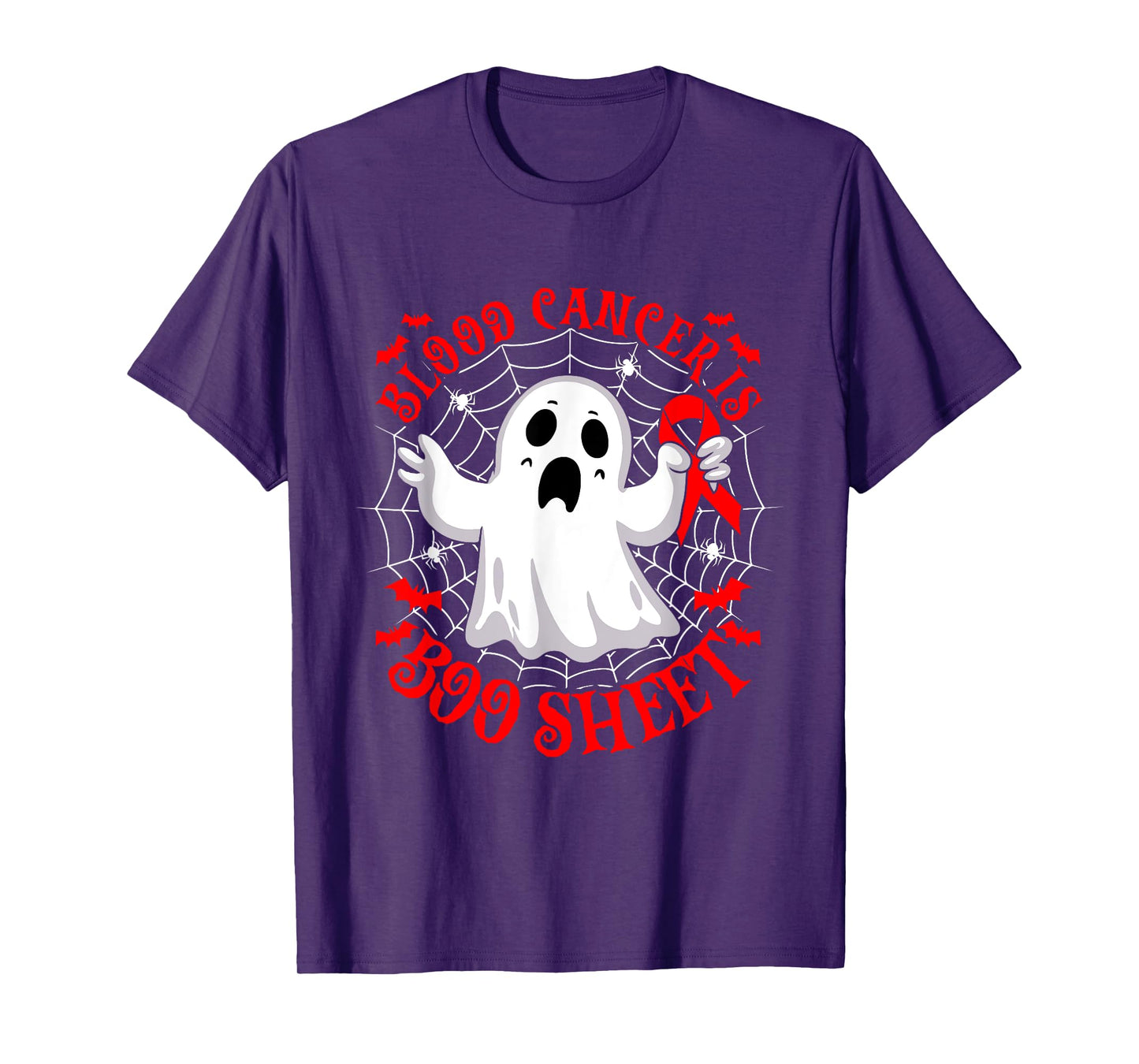 Blood Cancer is Boo Sheet Halloween Costume T-Shirt