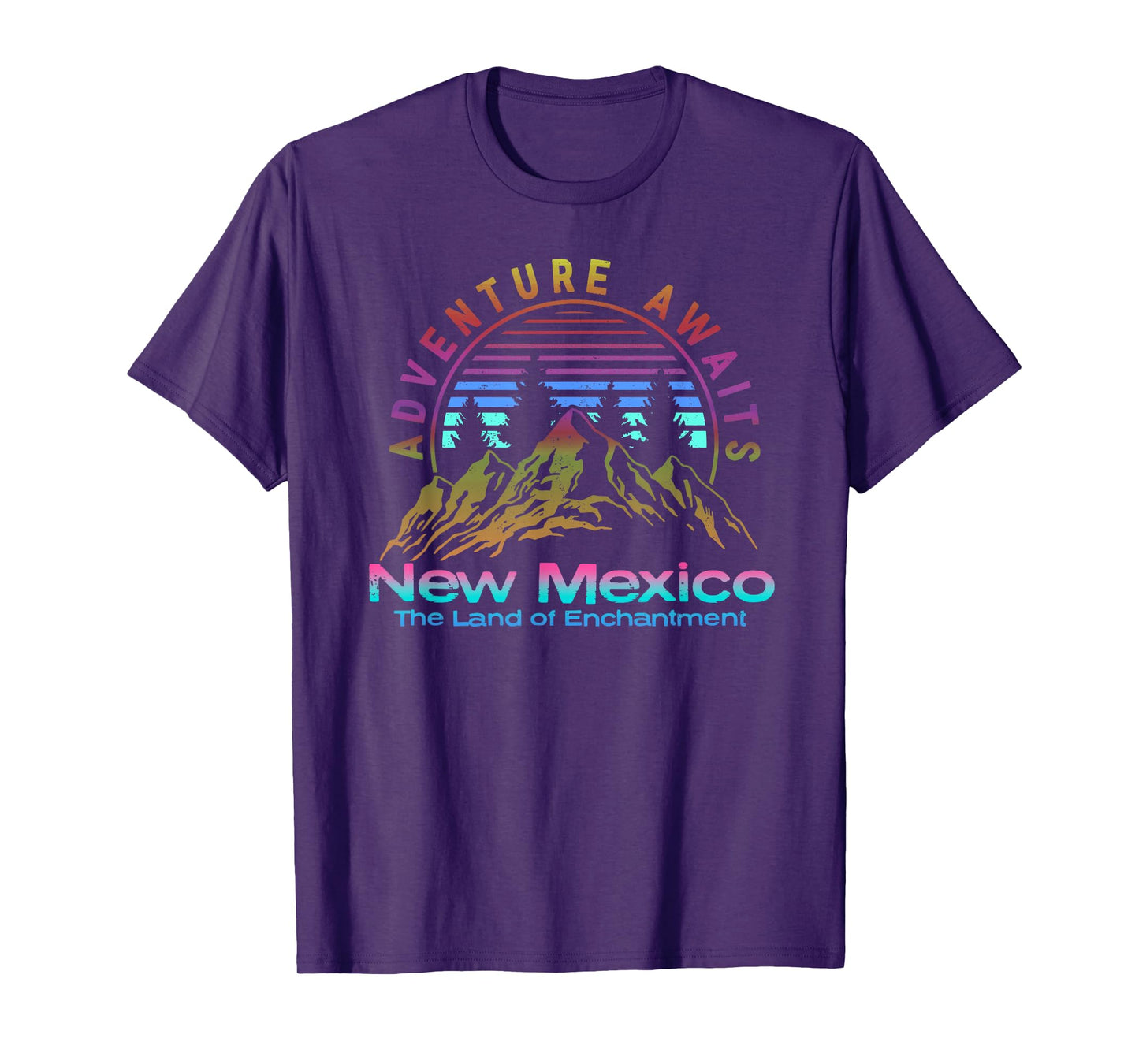 New Mexico State Retro Vintage Outdoors & NM Mountains T-Shirt