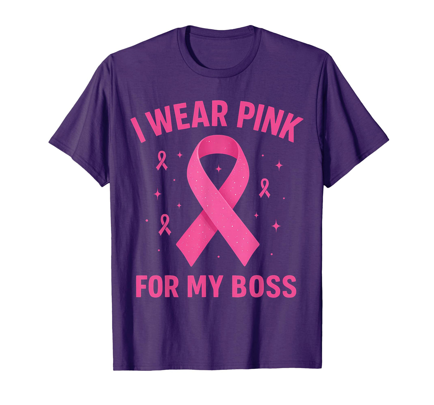 I Wear Pink for My Boss Cancer Awareness T-Shirt
