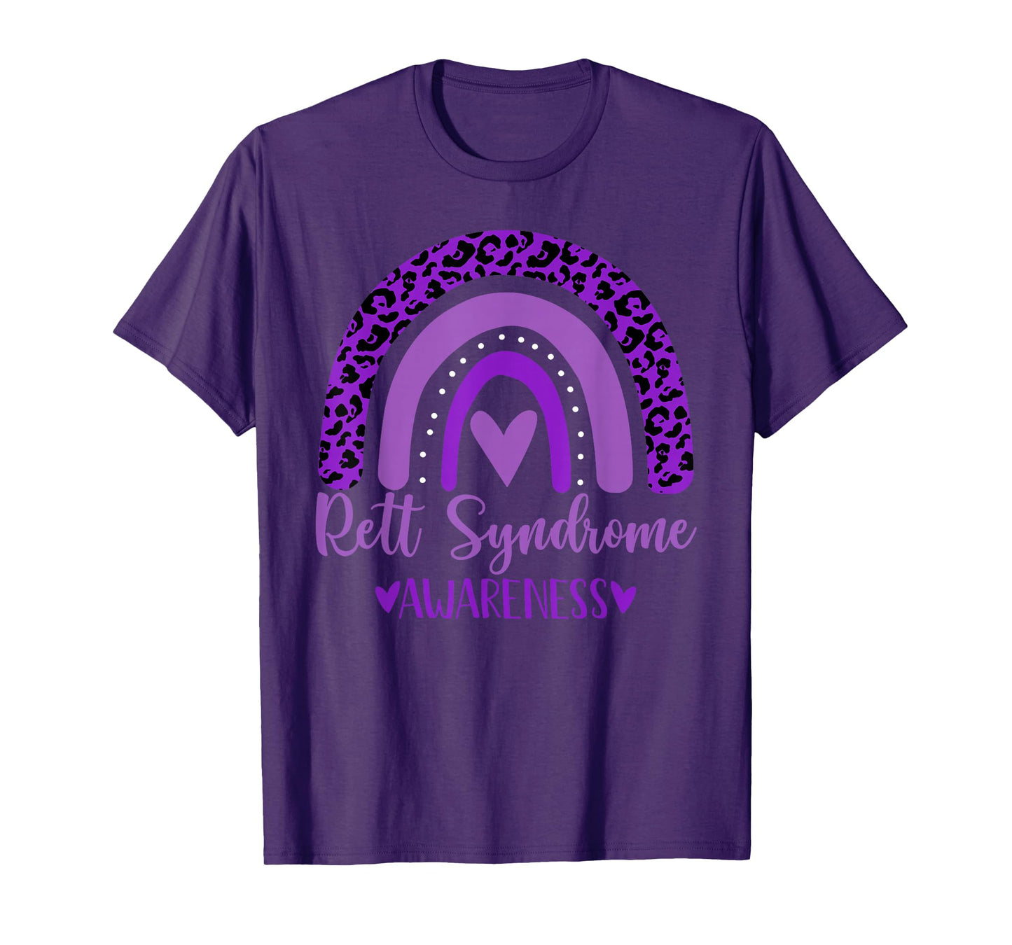 we wear Purple rainbow awsewome for Rett Syndrome Awareness T-Shirt