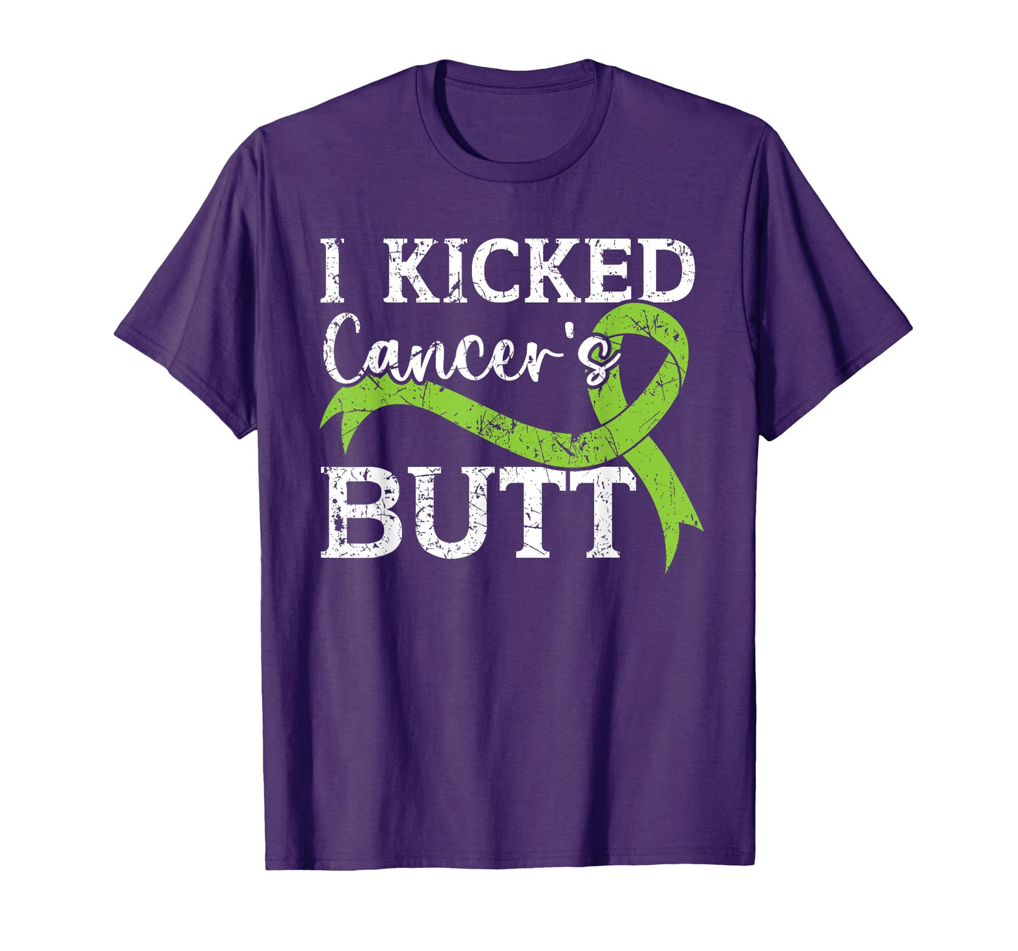 I Kicked Cancer's Butt Non-Hodgkin Lymphoma Awareness T-Shirt