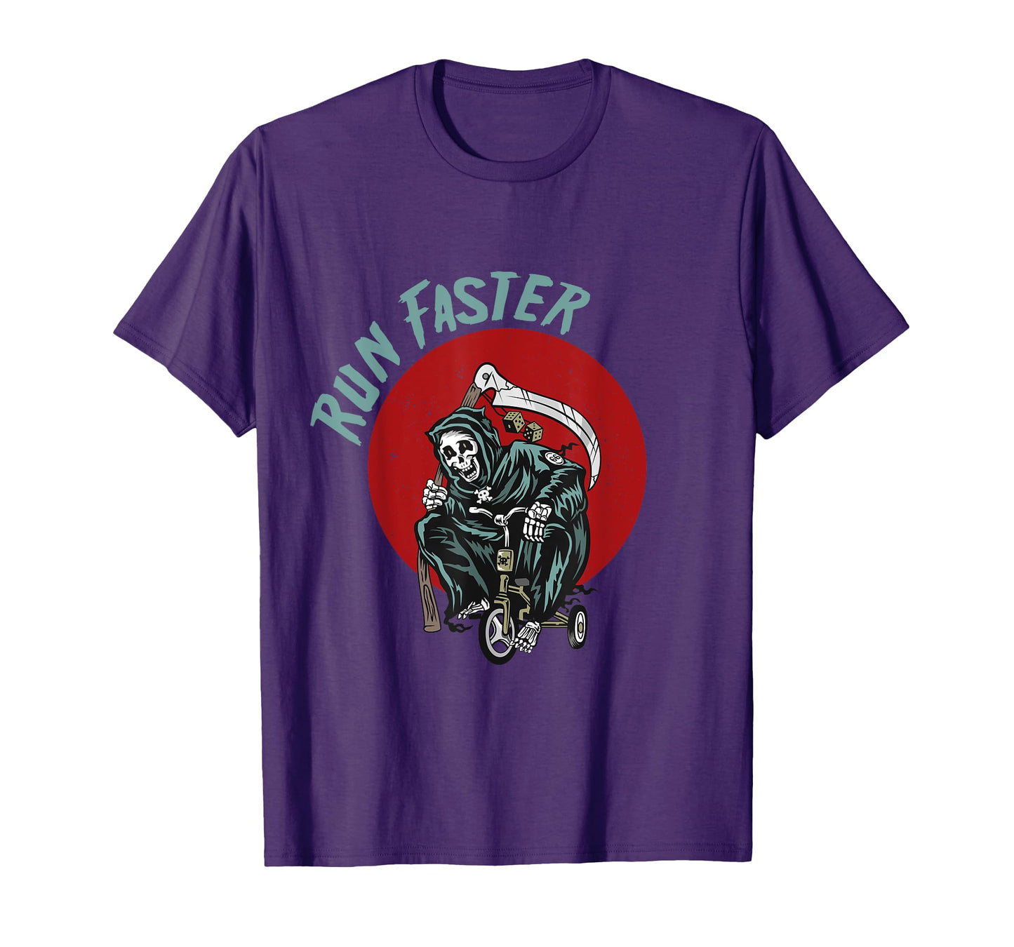 Run faster Grim Reaper Last Responder Funny Dark Humor gift T-Shirt
