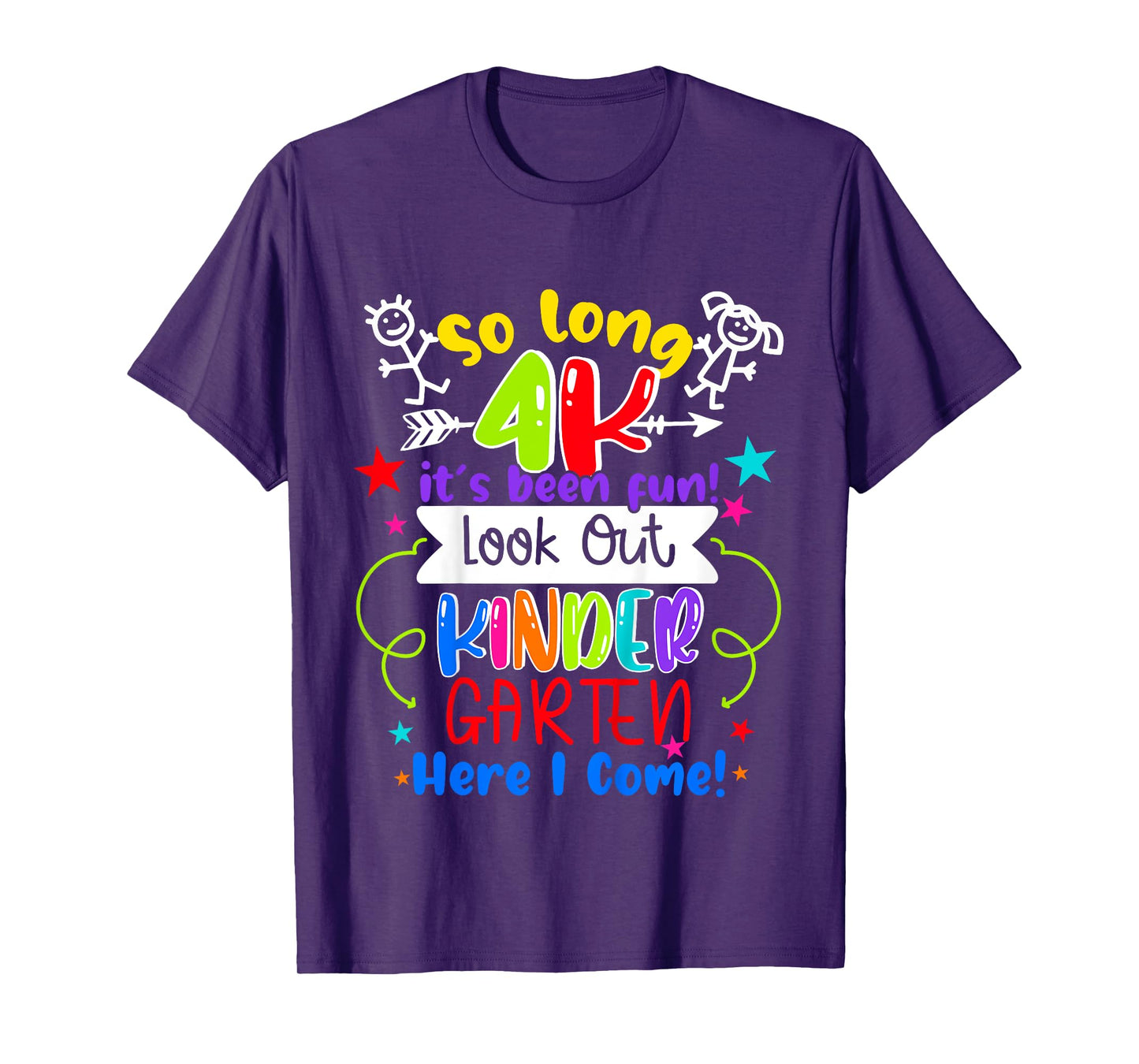 So Long 4K Graduation Kindergarten Here I Come 2025 T-Shirt