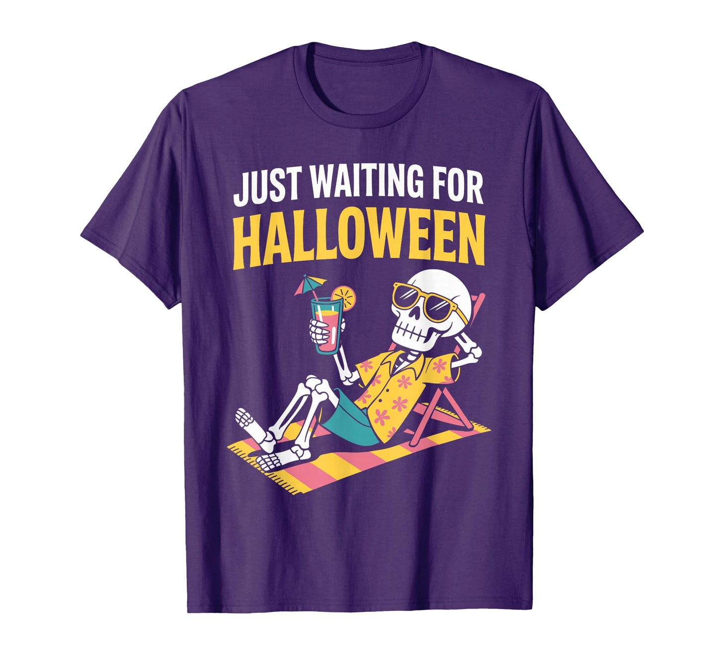 Just Waiting for Halloween Summerween Vibe T-Shirt