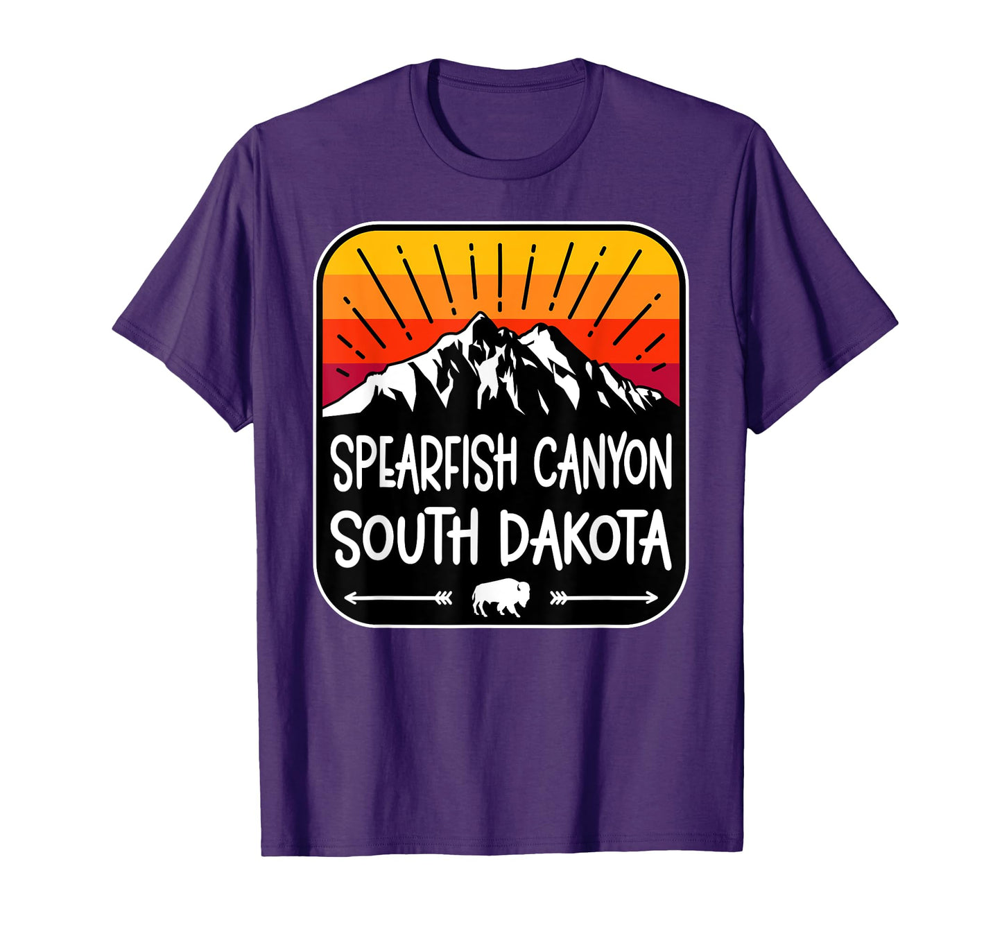 Spearfish Canyon South Dakota Vintage Mountain Sunset T-Shirt