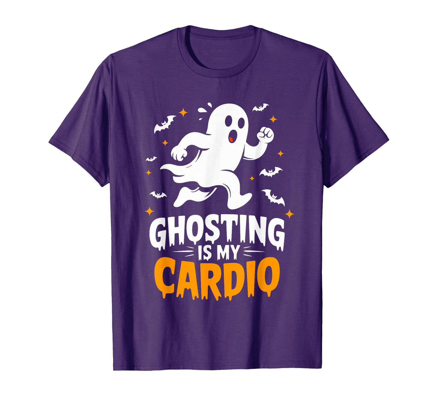 Ghosting is My Cardio Humor Costume Funny Halloween Ghost T-Shirt