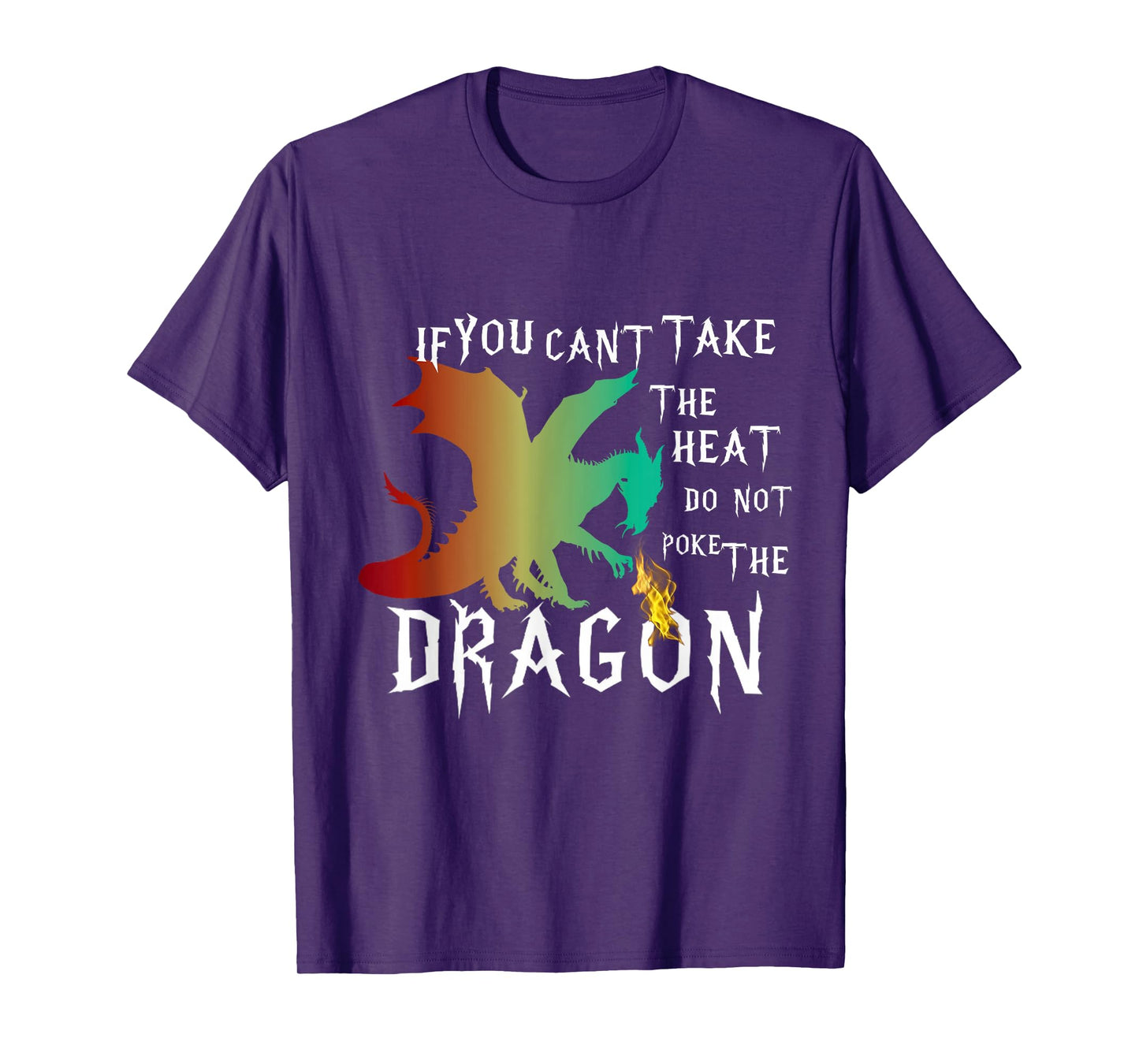 Cool Dragon Flame-Spewing Mythical Creature Design T-Shirt