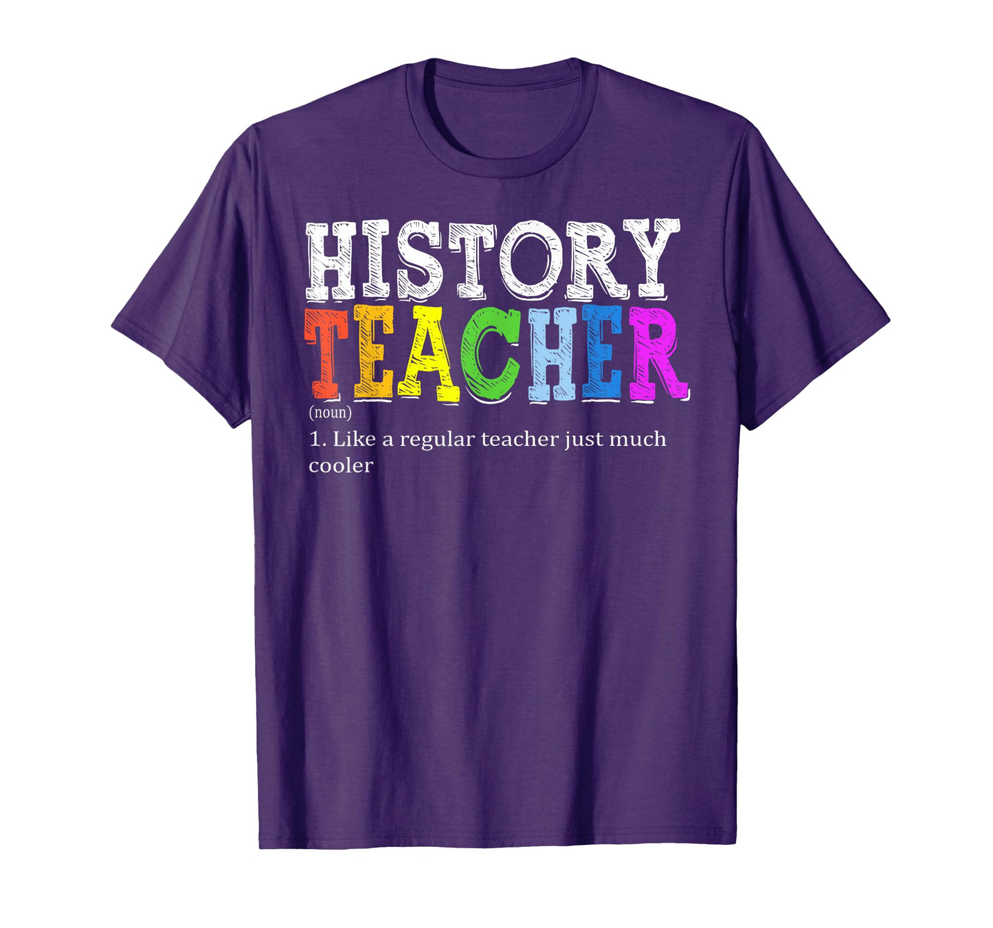 History Teacher Definition Funny First Day Back To School Men Women T-Shirt