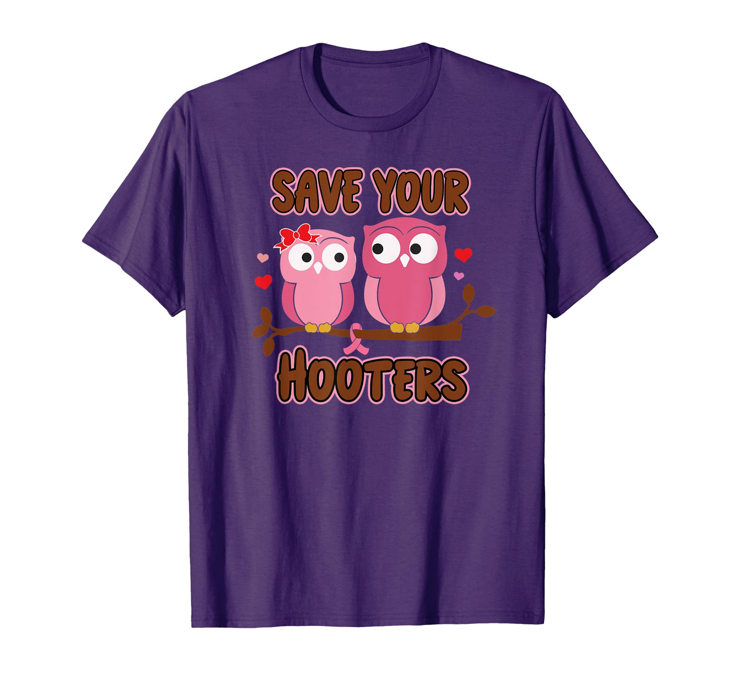 Breast Cancer Save Hooters Fight Breast Cancer for Women T-Shirt