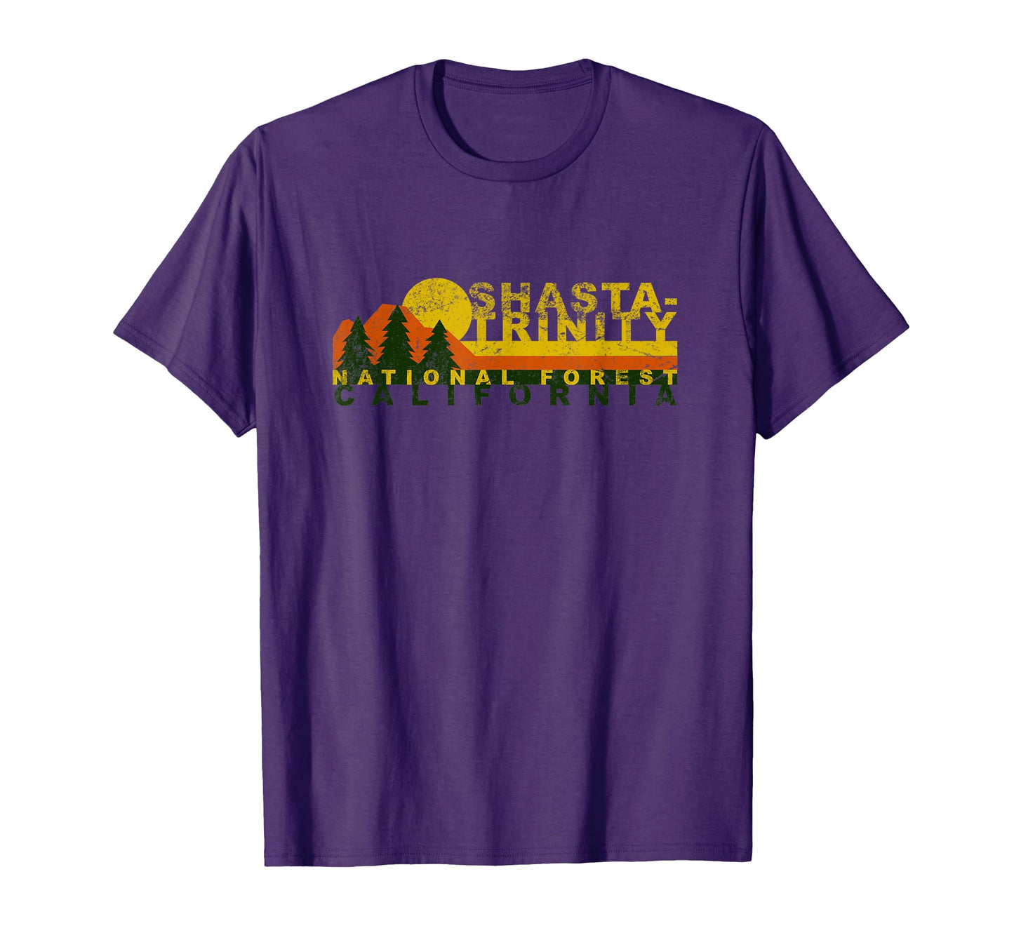 Shasta-Trinity National Forest Vintage Retro T-Shirt