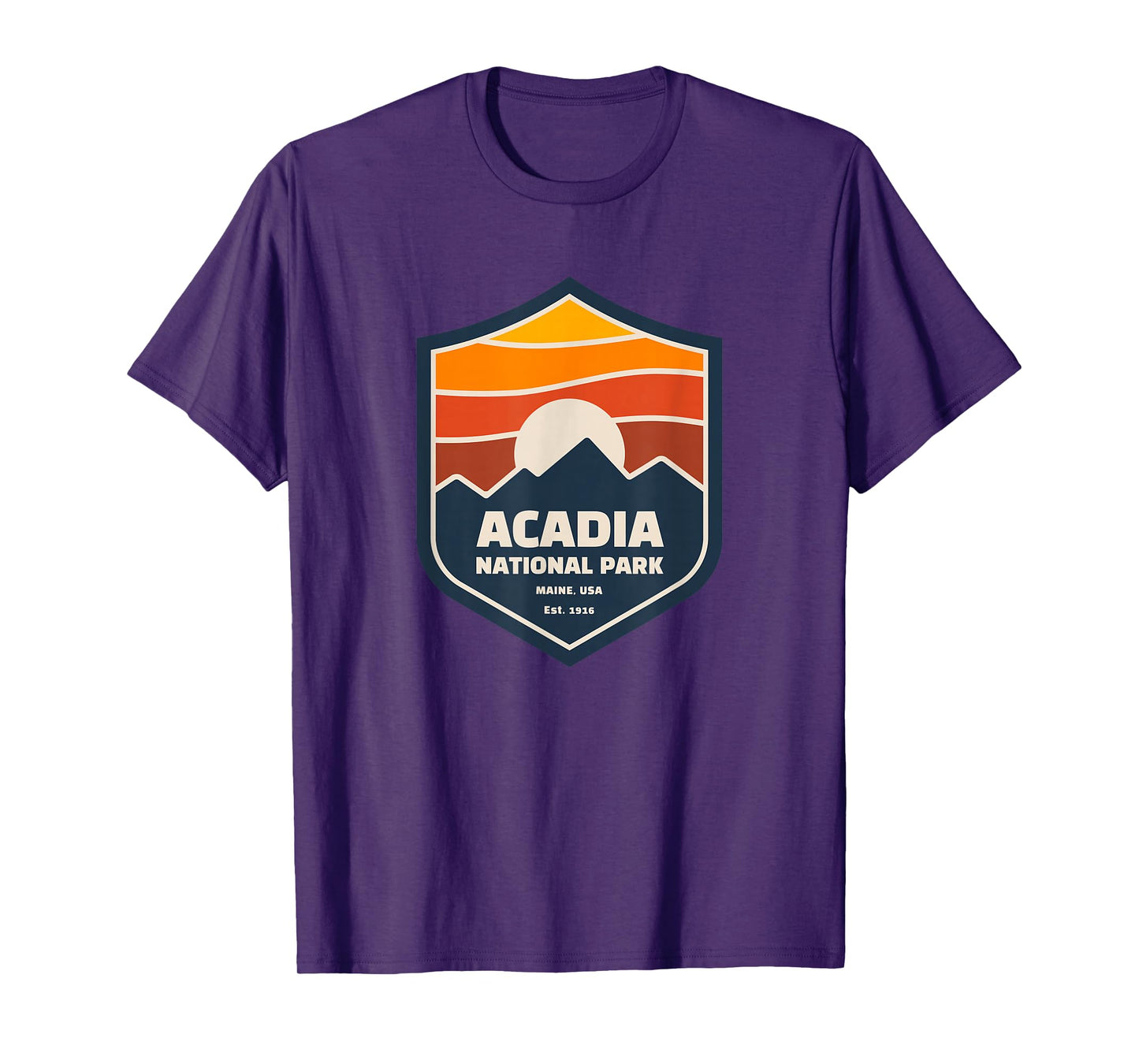 Family Vacation Gift - Retro Acadia National Park T-Shirt