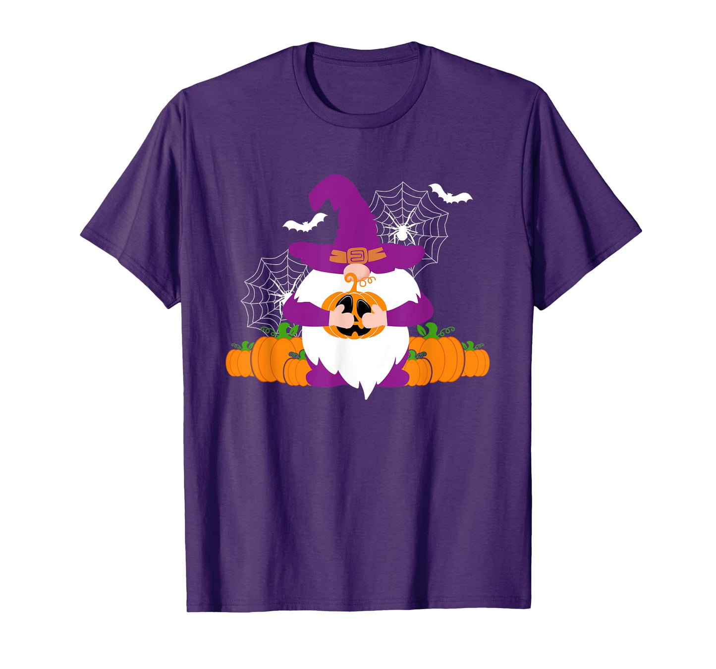 Gnome Halloween Pumpkin Autumn Fall Holiday 2025 Men Women T-Shirt