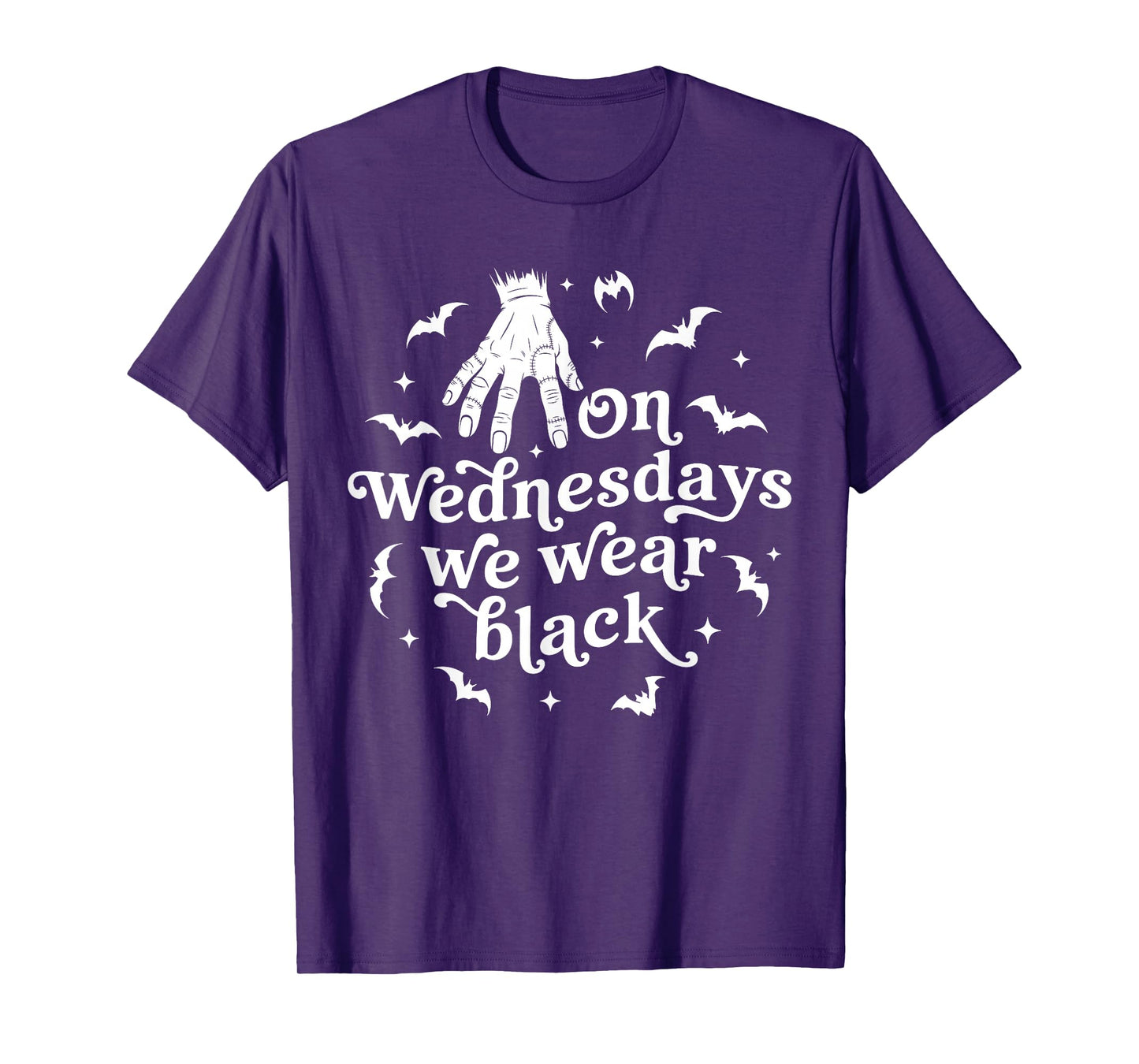 On Wednesdays We Wear Black Gothic Halloween T-Shirt