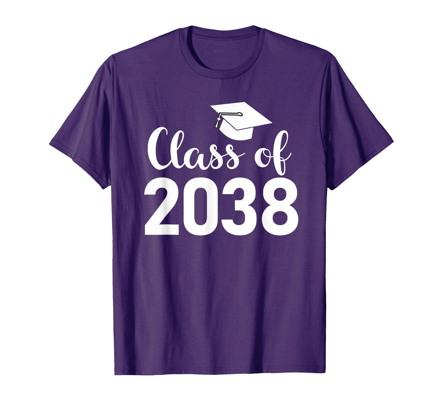 Class of 2038 Grow With Me - Handprints Go on the Back T-Shirt