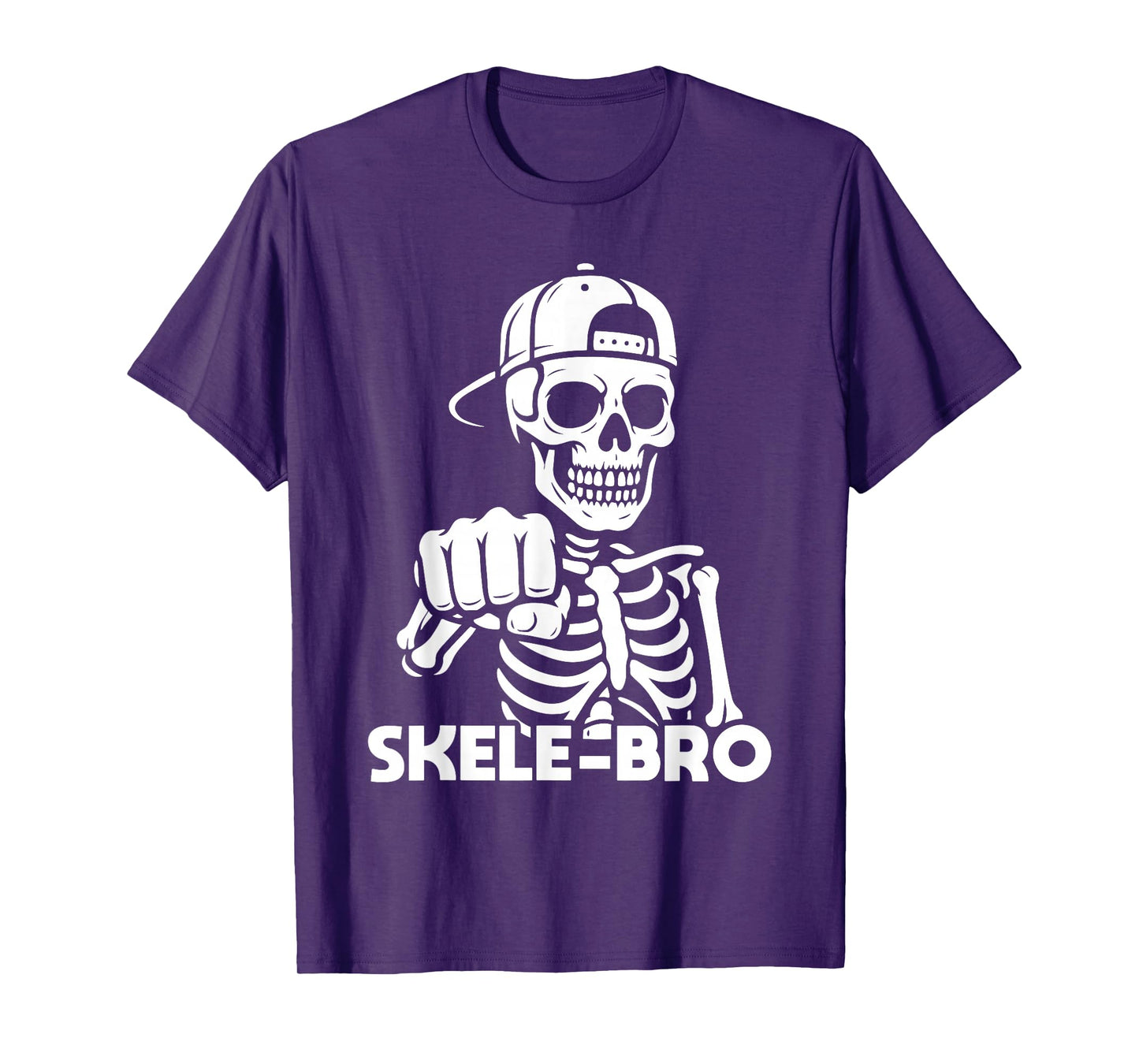 Skele-Bro Hip Hop Funny Skeleton Halloween T-Shirt