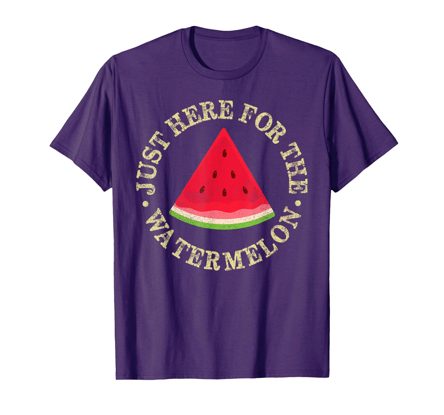 Just Here For The Watermelon Men Women Summer Vibes T-Shirt