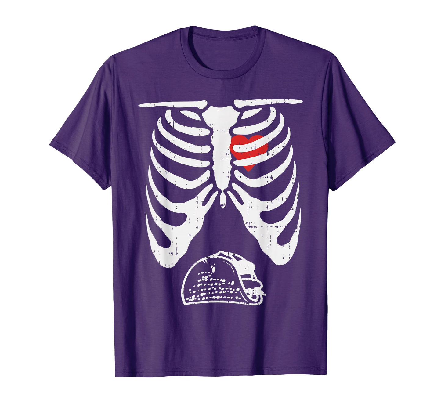 Skeleton Pregnancy Taco Halloween Mexican Baby Reveal Dad T-Shirt