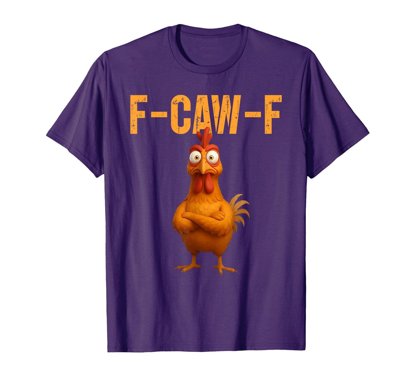 Funny Chicken F-CAW-F Humor FCAWF Chicken Meme Halloween T-Shirt
