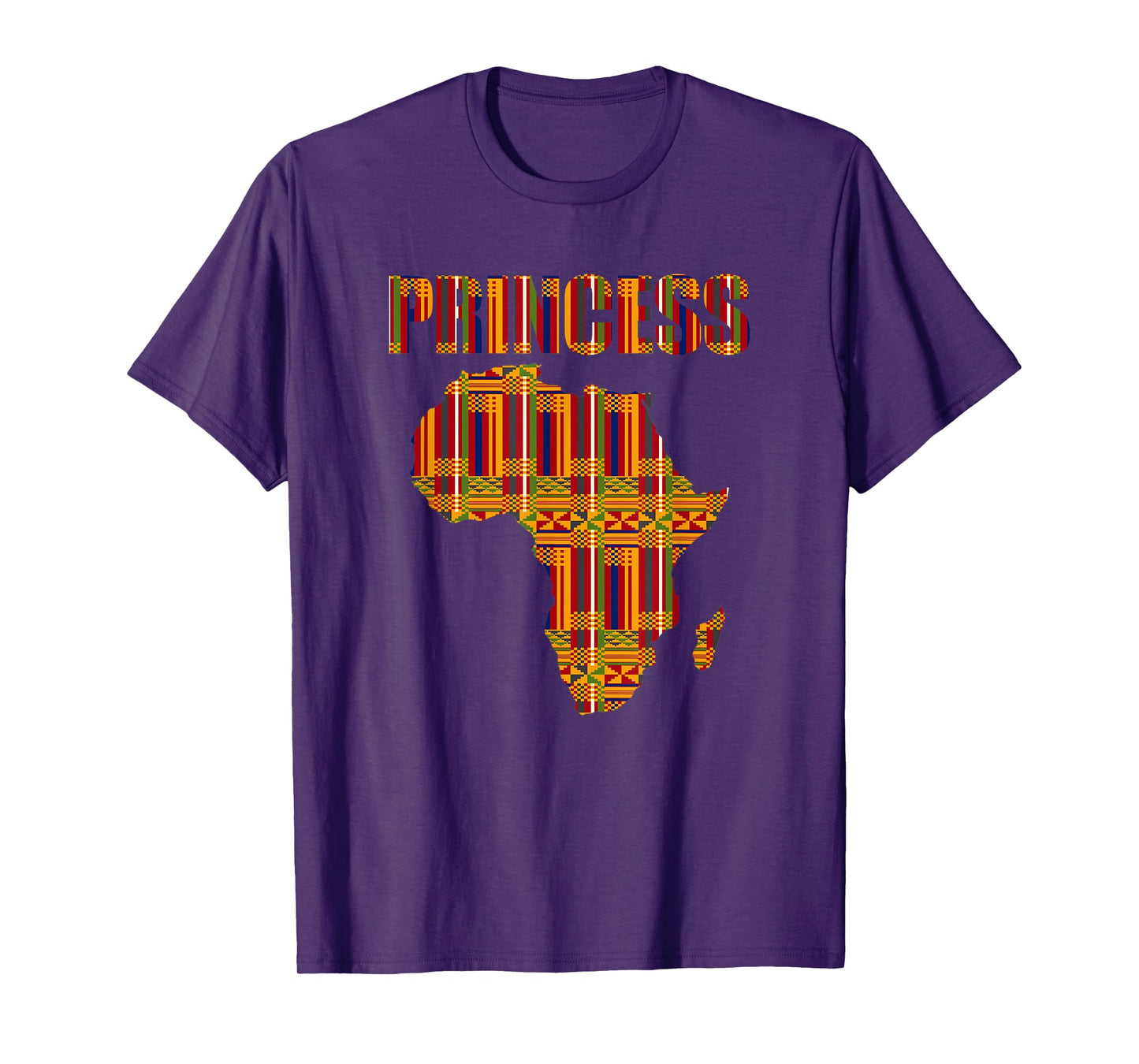Africa Princess Kente Pattern Juneteenth Africa Princess T-Shirt