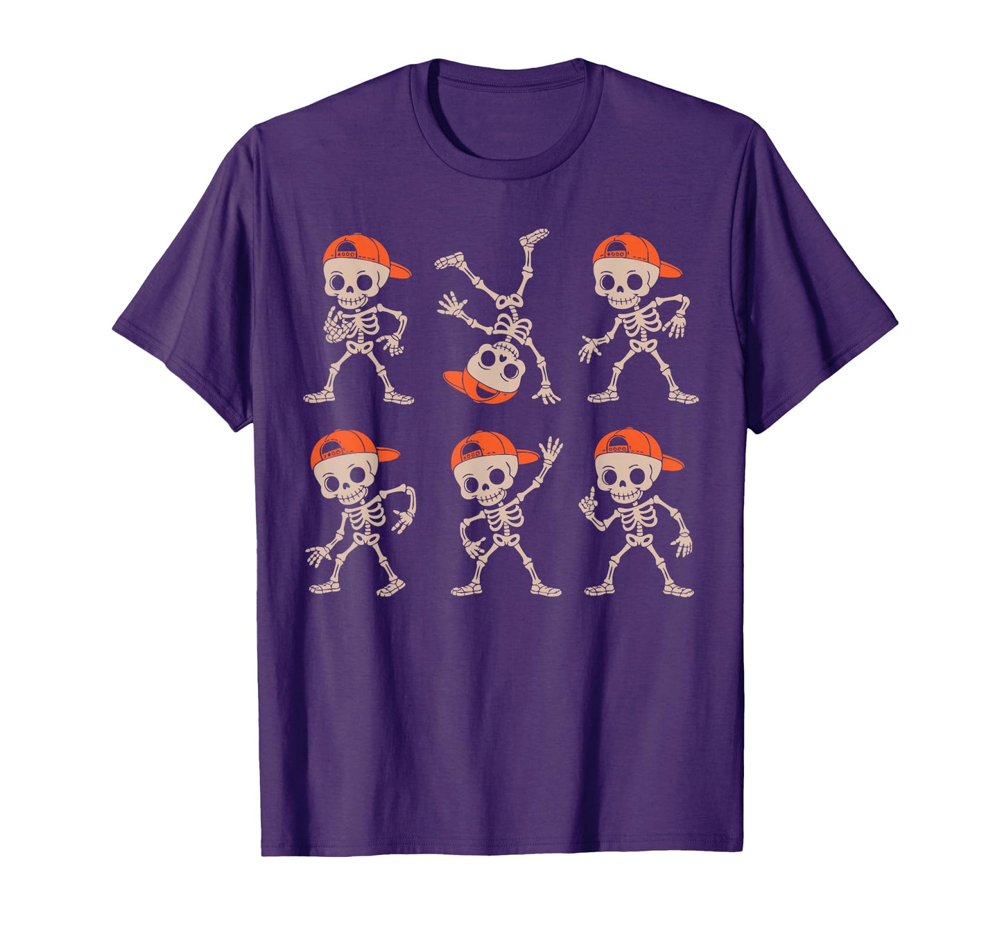 Halloween Shirt Boys Kids Toddler Dancing Skeleton Cap Funny T-Shirt