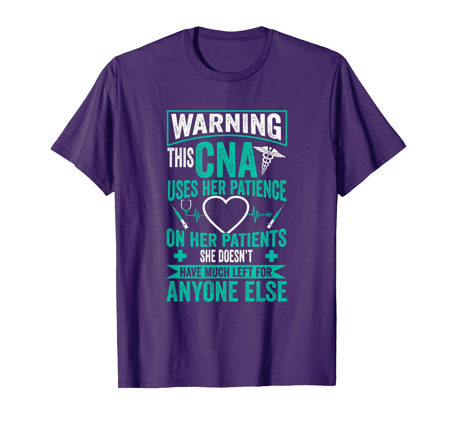 Zertifizierte Pflegeassistentin GEschenk CNA Nurse - Certified Nurse Assistance Women's Black Crew Neck Modern Letter Print T-Shirt
