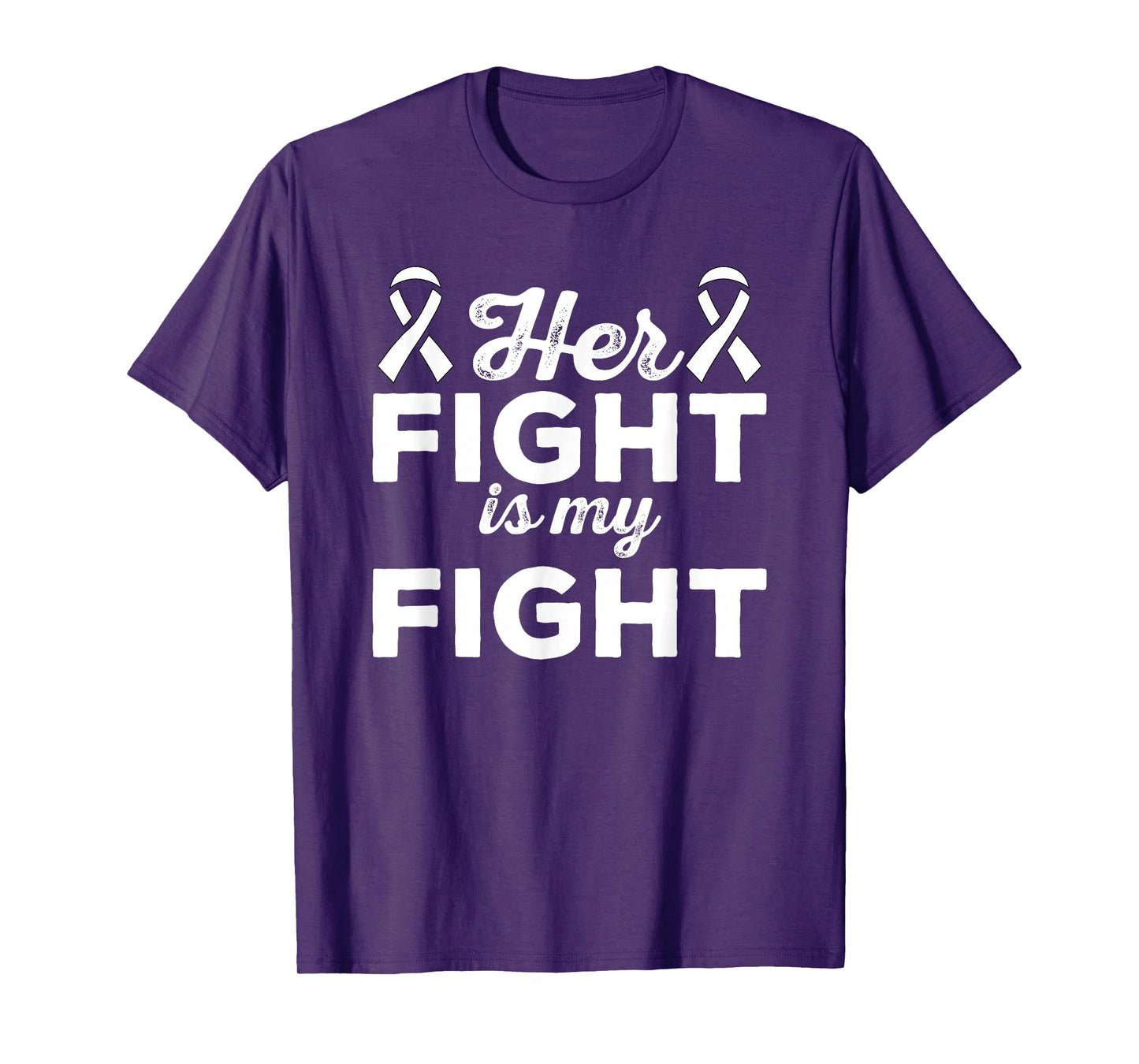 Her Fight Is My Fight - Lung Cancer Suport Shirt & Gift T-Shirt
