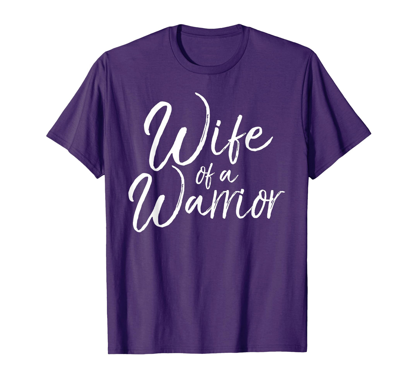 Husband Cancer Support Gift for Women Cute Wife of a Warrior T-Shirt