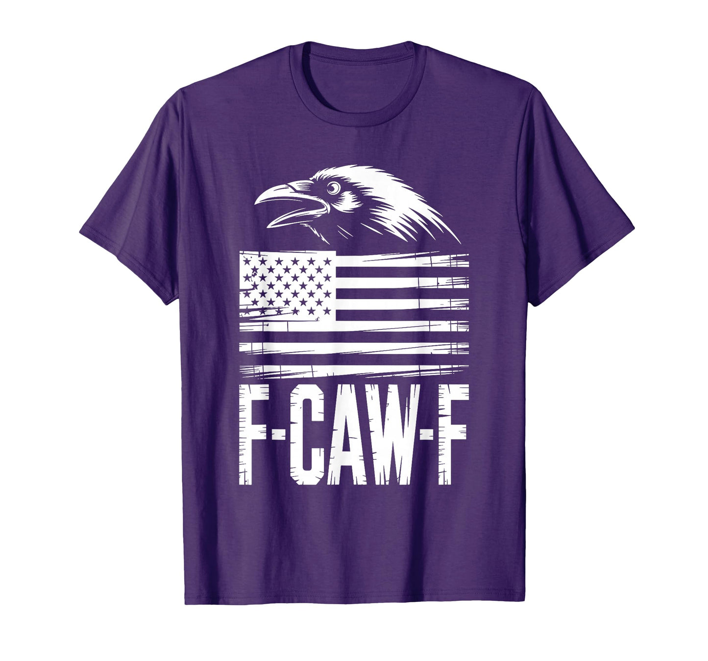 F-CAW-F Black Crow FCAWF Meme US Flag T-Shirt