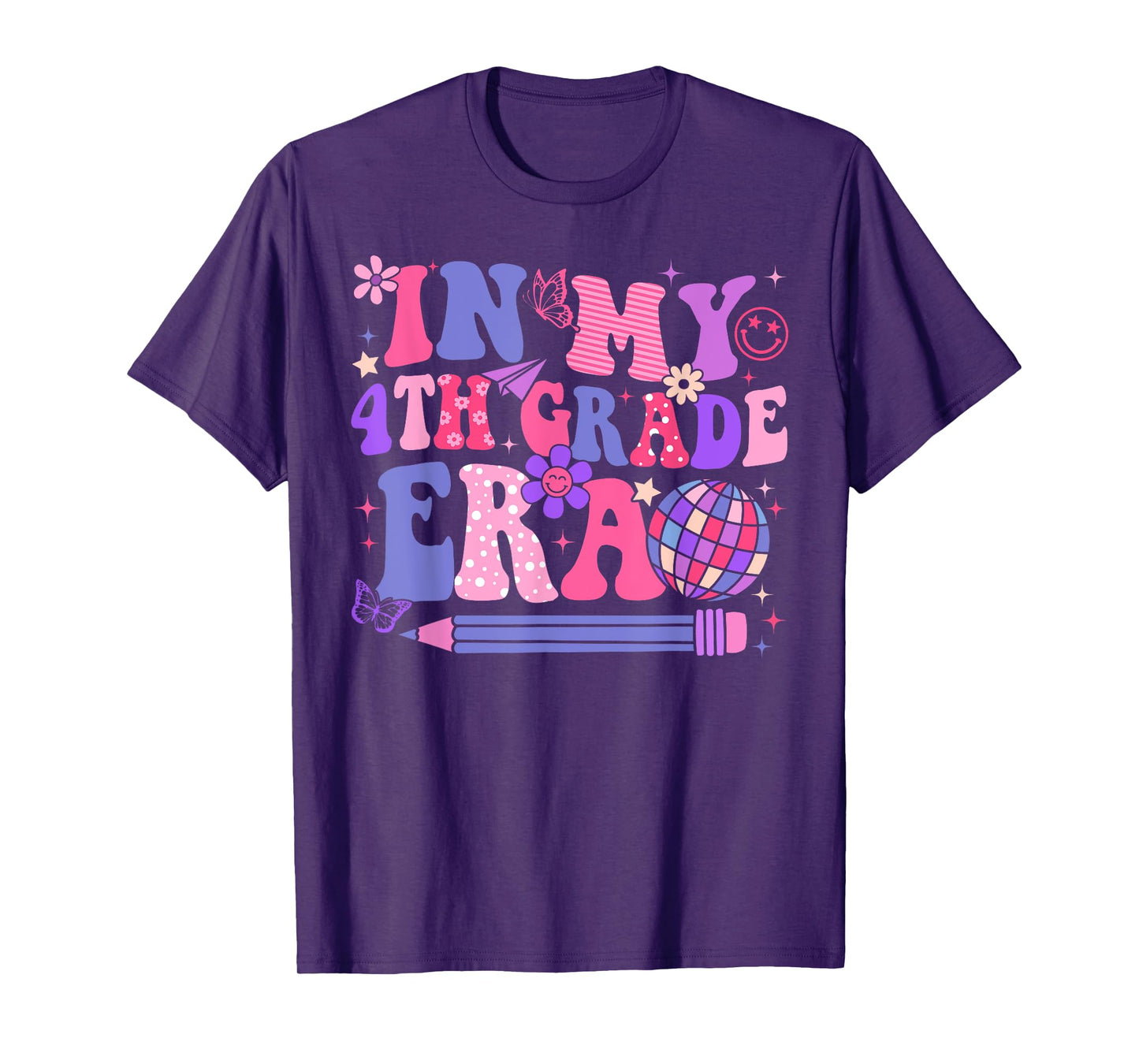 In My 4th Fourth Grade Era Back To School Teacher Women Girl T-Shirt