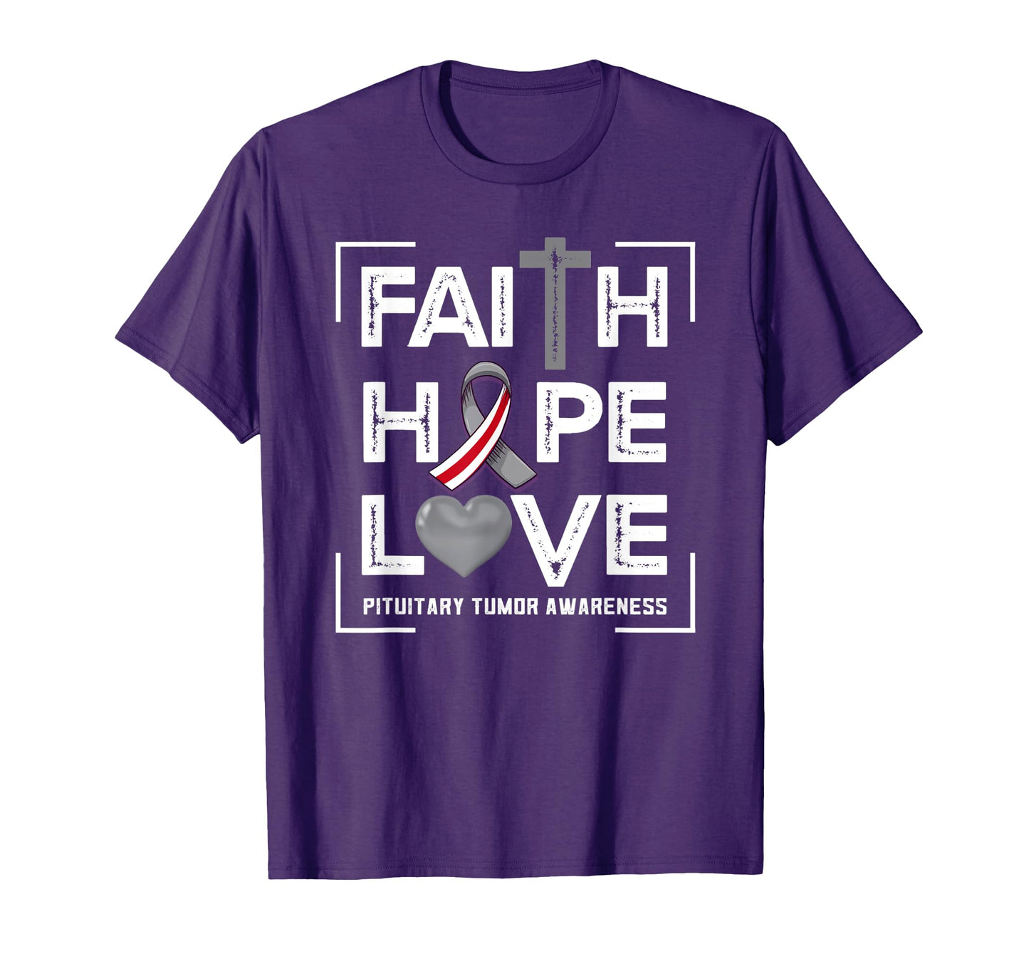 Faith Hope Love Pituitary Tumor Awareness T-Shirt