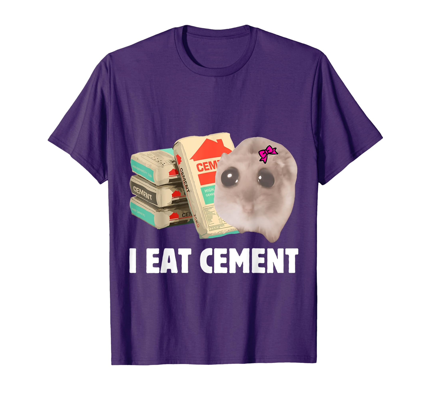 I Eat Cement Sad Hamster Meme Internet Memes Funny Memes Kid T-Shirt