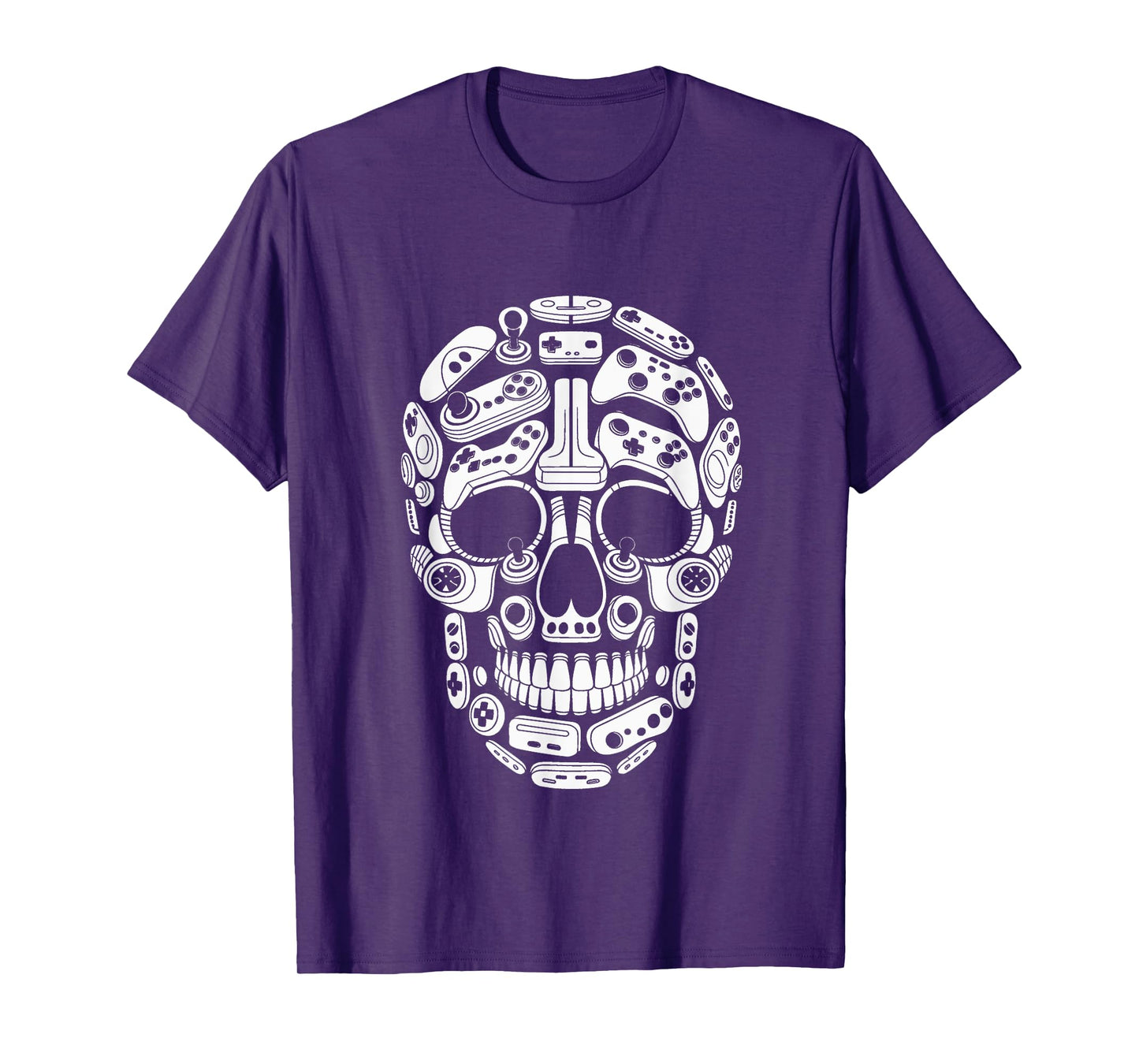 Skeleton Skull Gamer Halloween Controller Gaming Boys Men T-Shirt