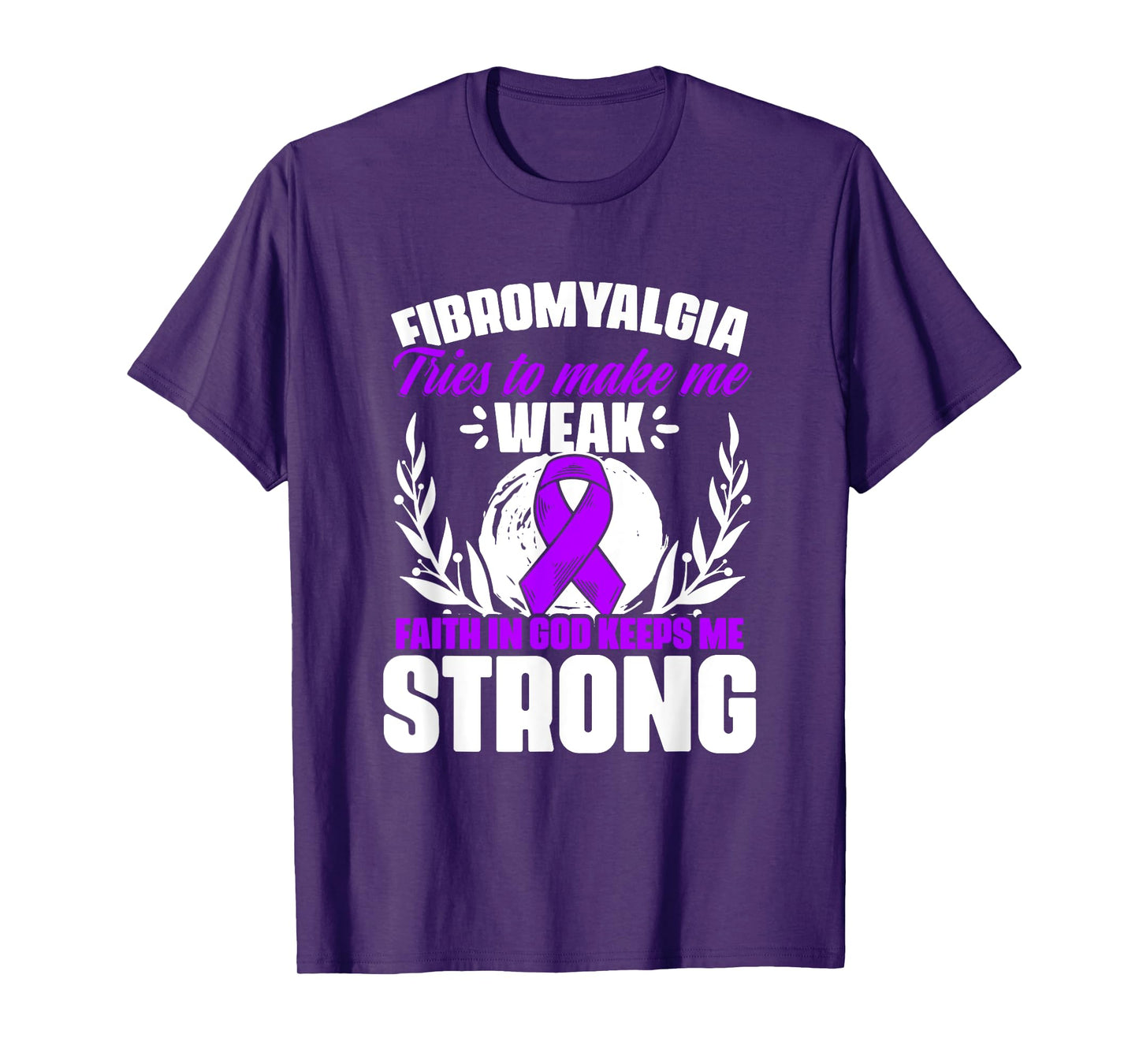 Faith In God - Fibro Survivor Fibromyalgia Awareness T-Shirt