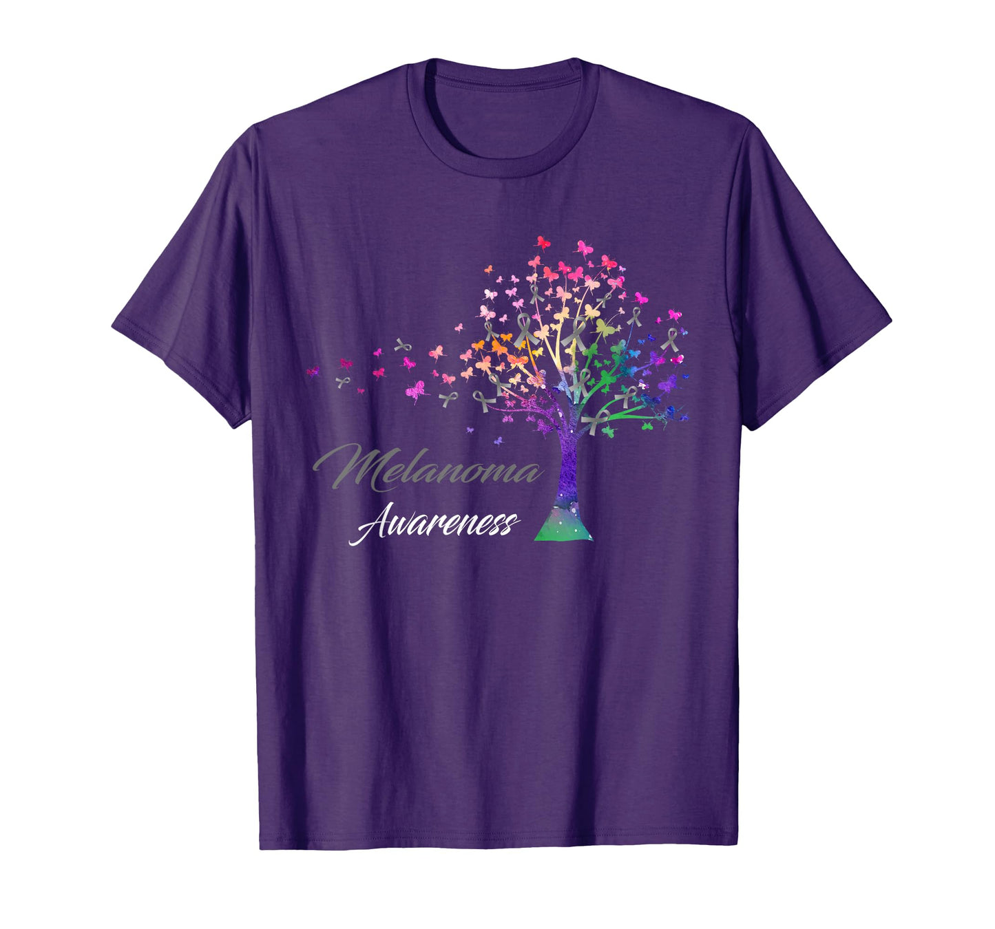 Tree Ribbon Melanoma Awareness T-Shirt