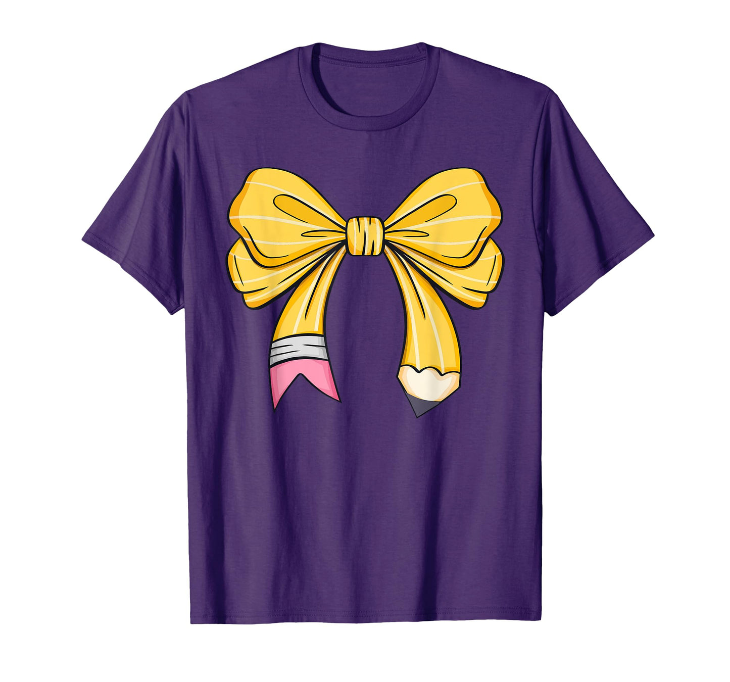 Teacher Student Coquette Bow Pencil First Day Back To School T-Shirt