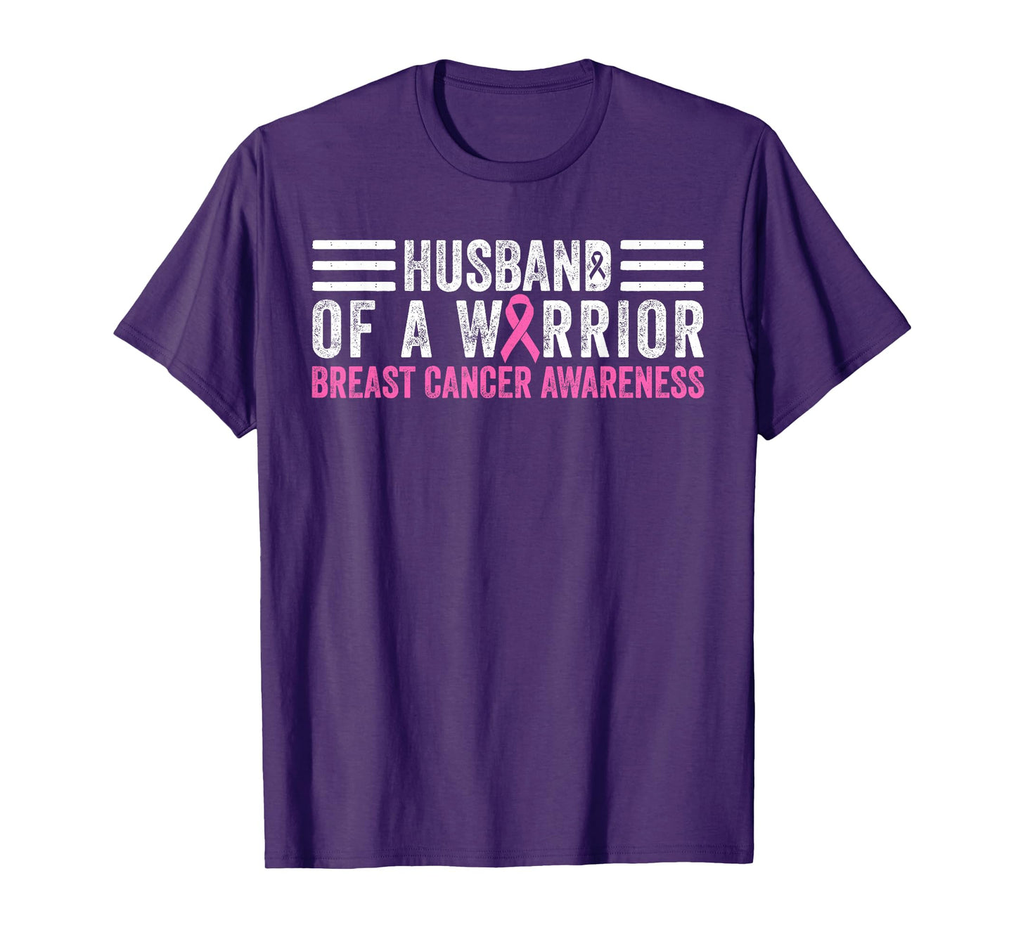 Husband of a Warrior Breast Cancer Awareness T-Shirt